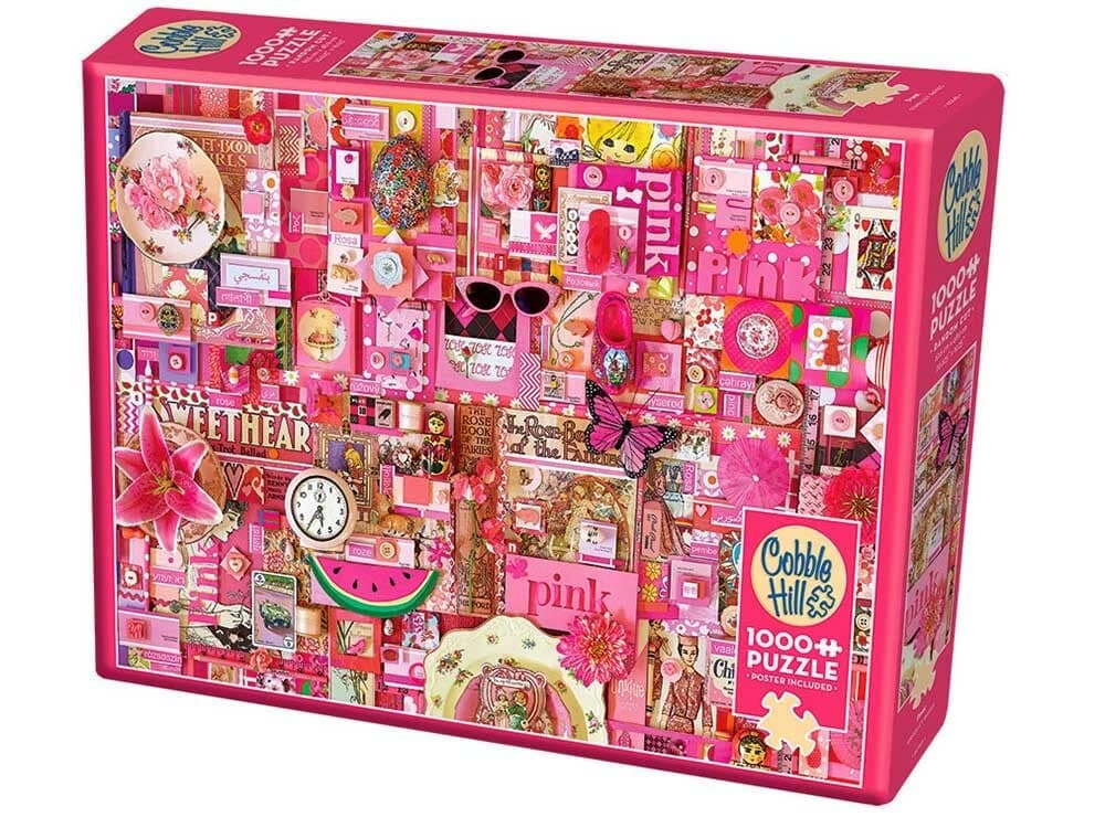 Cobble Hill Pink Jigsaw Puzzle (1000 Piece)