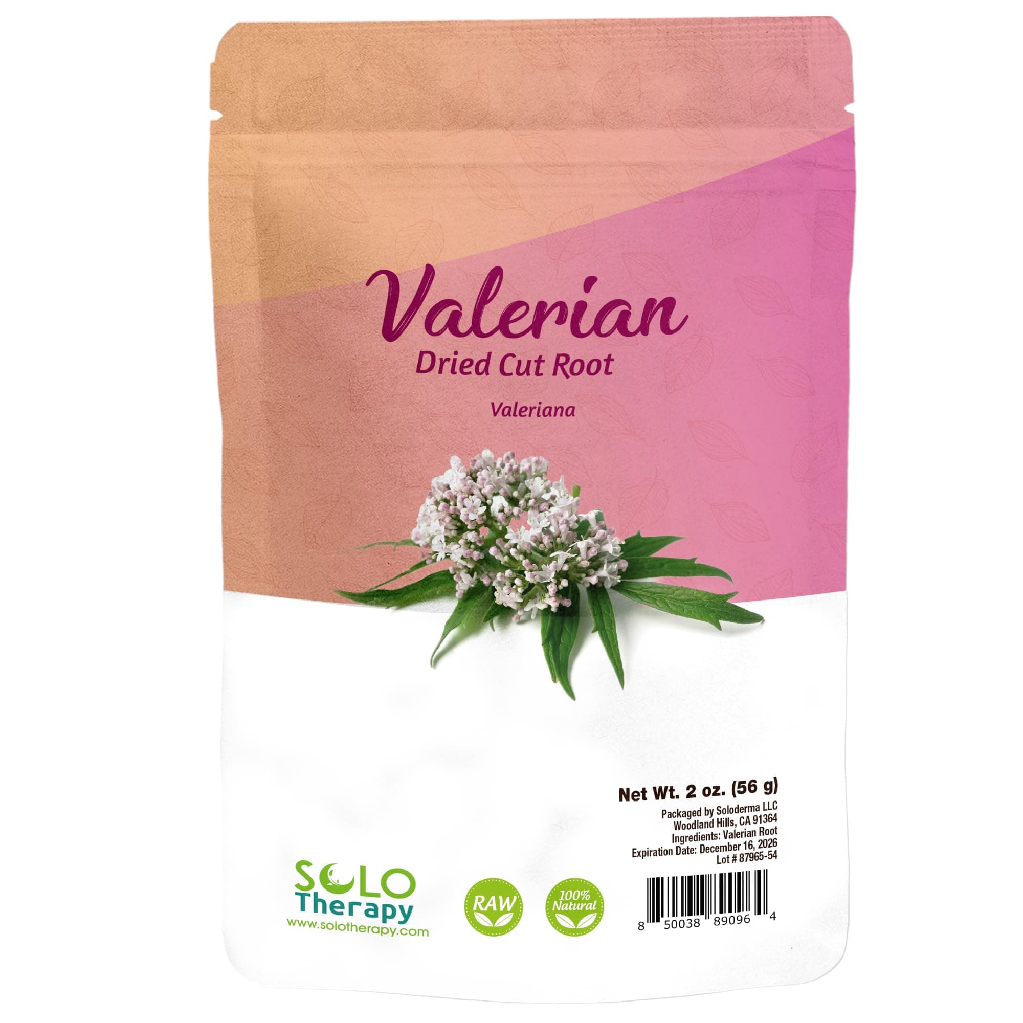 Valerian Root Herbal Tea - 56 grams - Tea Resealable Bag - Valeriana officinalis 56 grams - Premium Quality (Valerian Root)