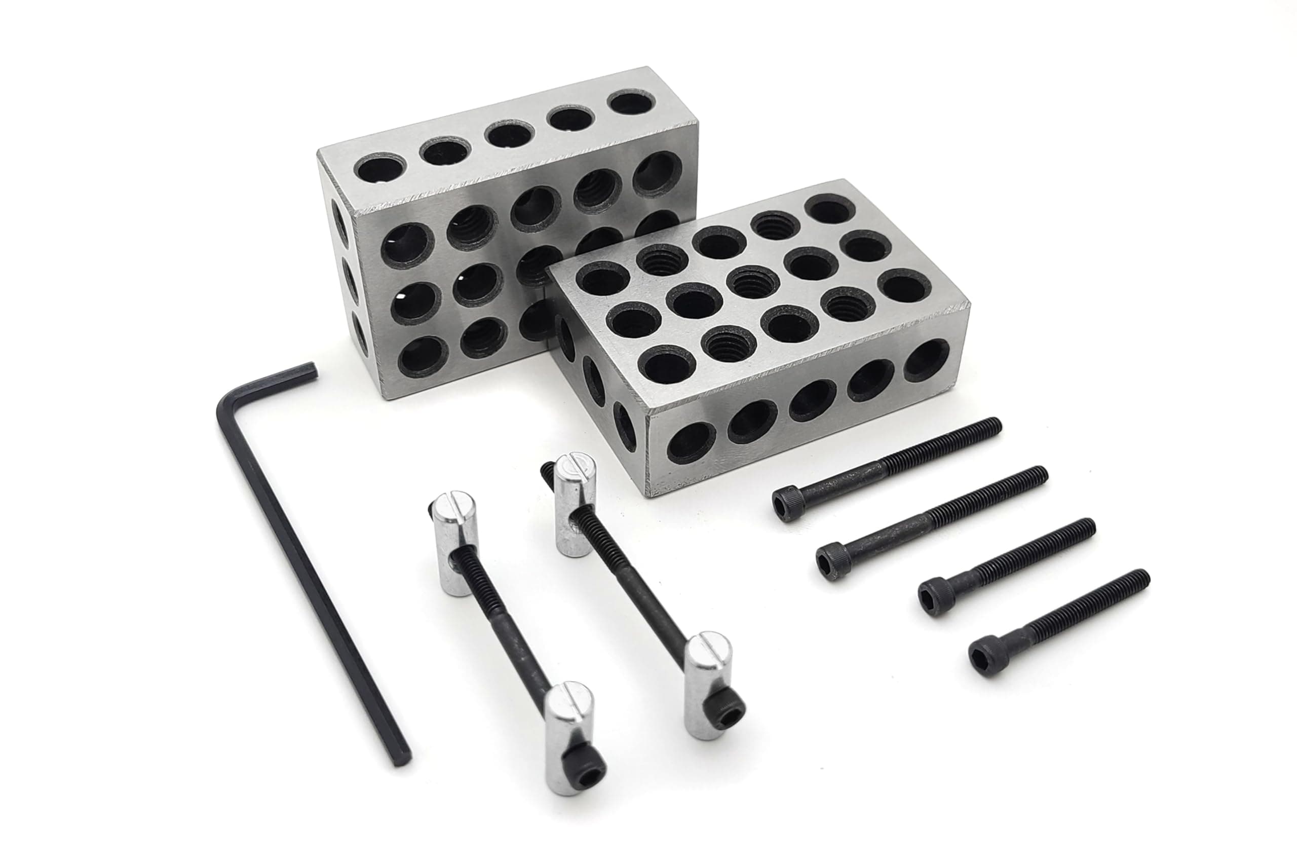 Taytools Pair Hardened Steel 123 Blocks and Attachment Hardware Kit