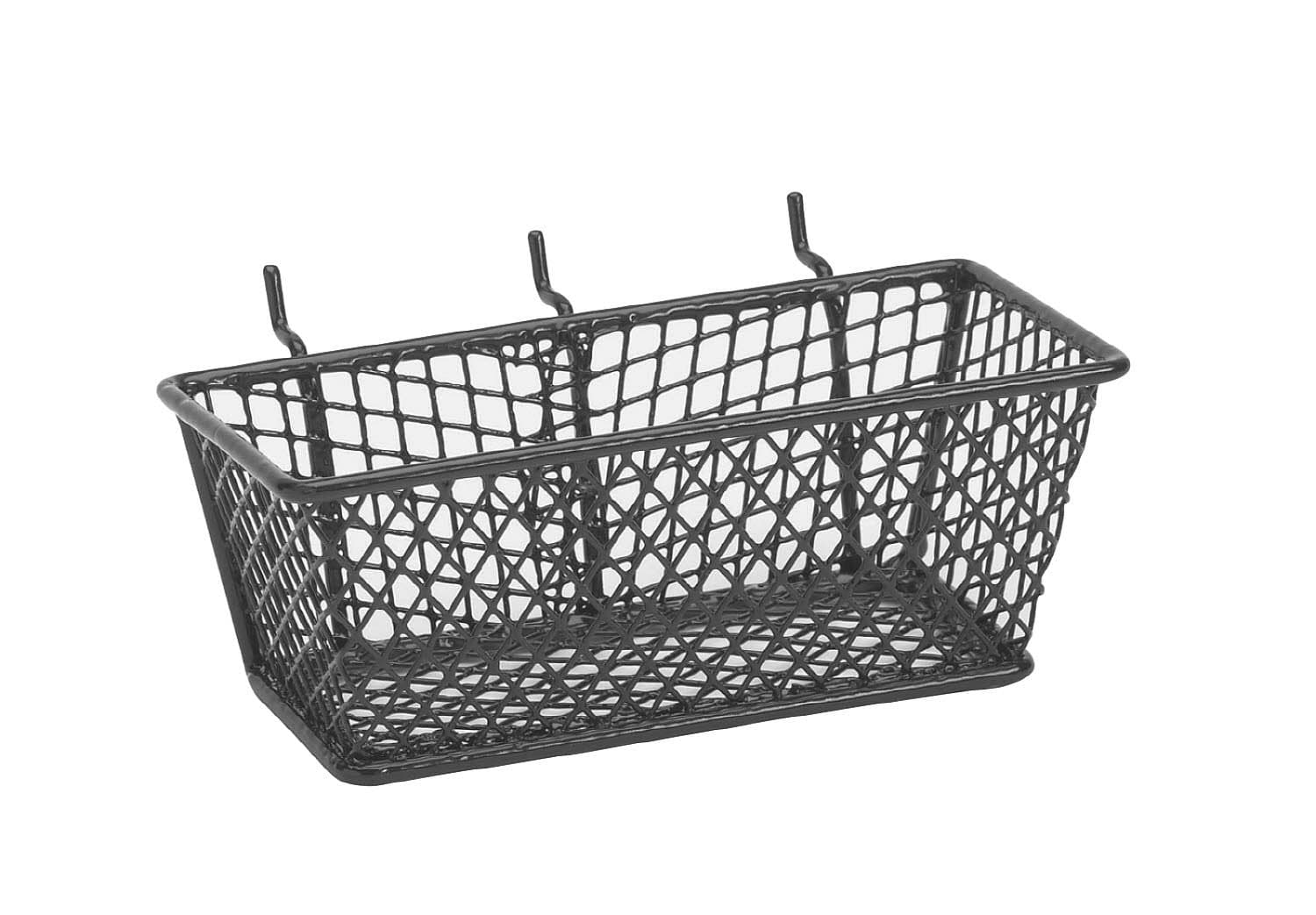Bulldog 131594 Wire Mesh Basket with Peg Hooks Black Small