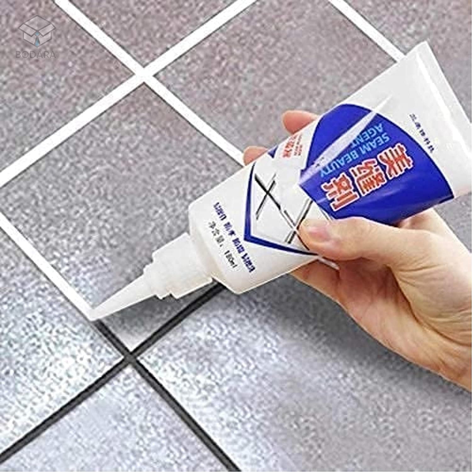 New 2026 Waterproof Tile Gap Crack Filler Tube Paste, Filling Tile Space, Refresh & Paint Kit for Bathroom Shower Floor Sealer for Ceramic Resin Metal Glass Home, Office, Toilets (Tiles glue)