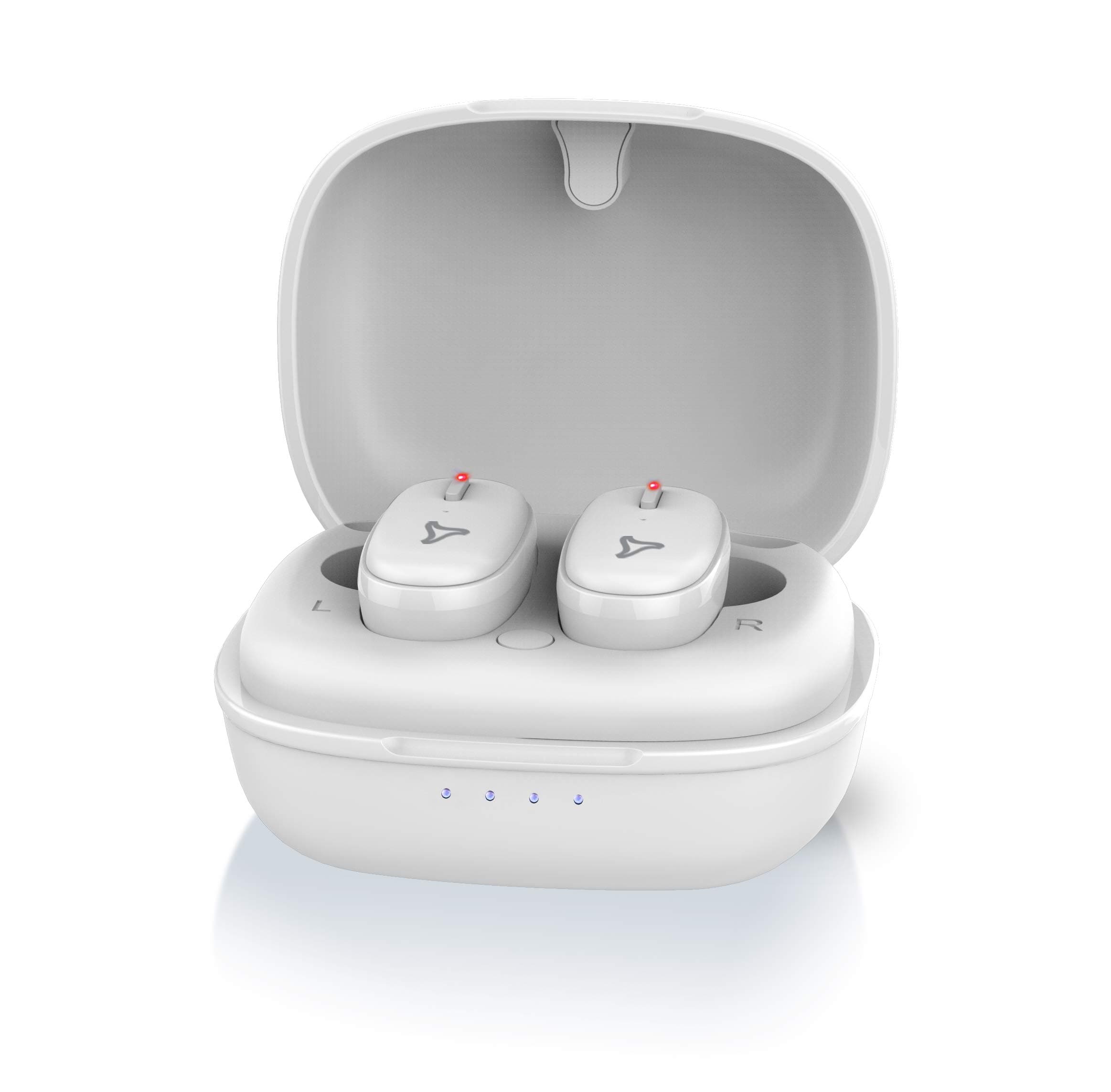 SYSKA IEB300 Ear GO True Wireless Earbuds with Portable Mini Charging Box Compatible with Google Assistant and SIRI (White)