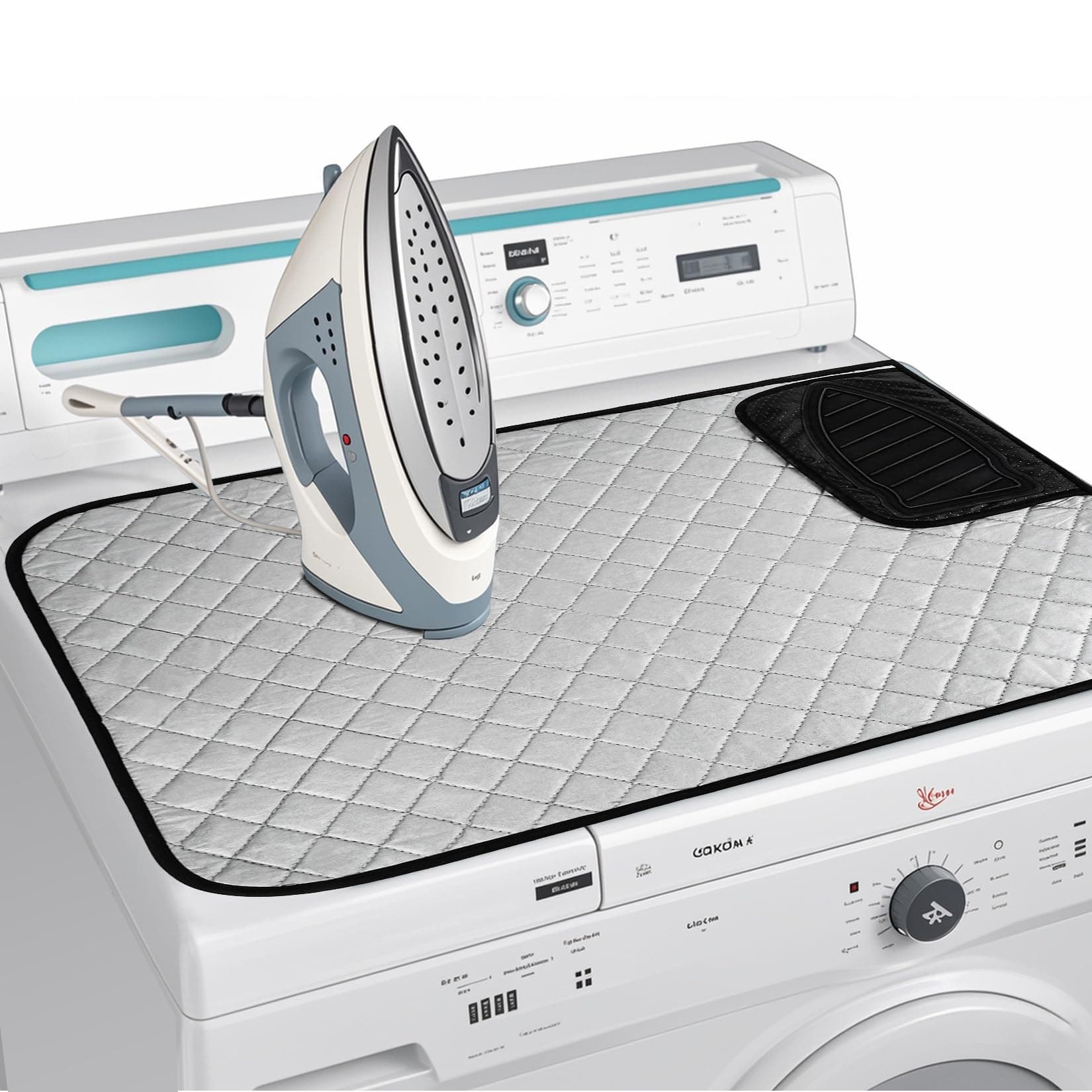 Magnetic Ironing Mat - Portable Ironing Board for Table Top, Home, Laundry, Travel, Office, RV