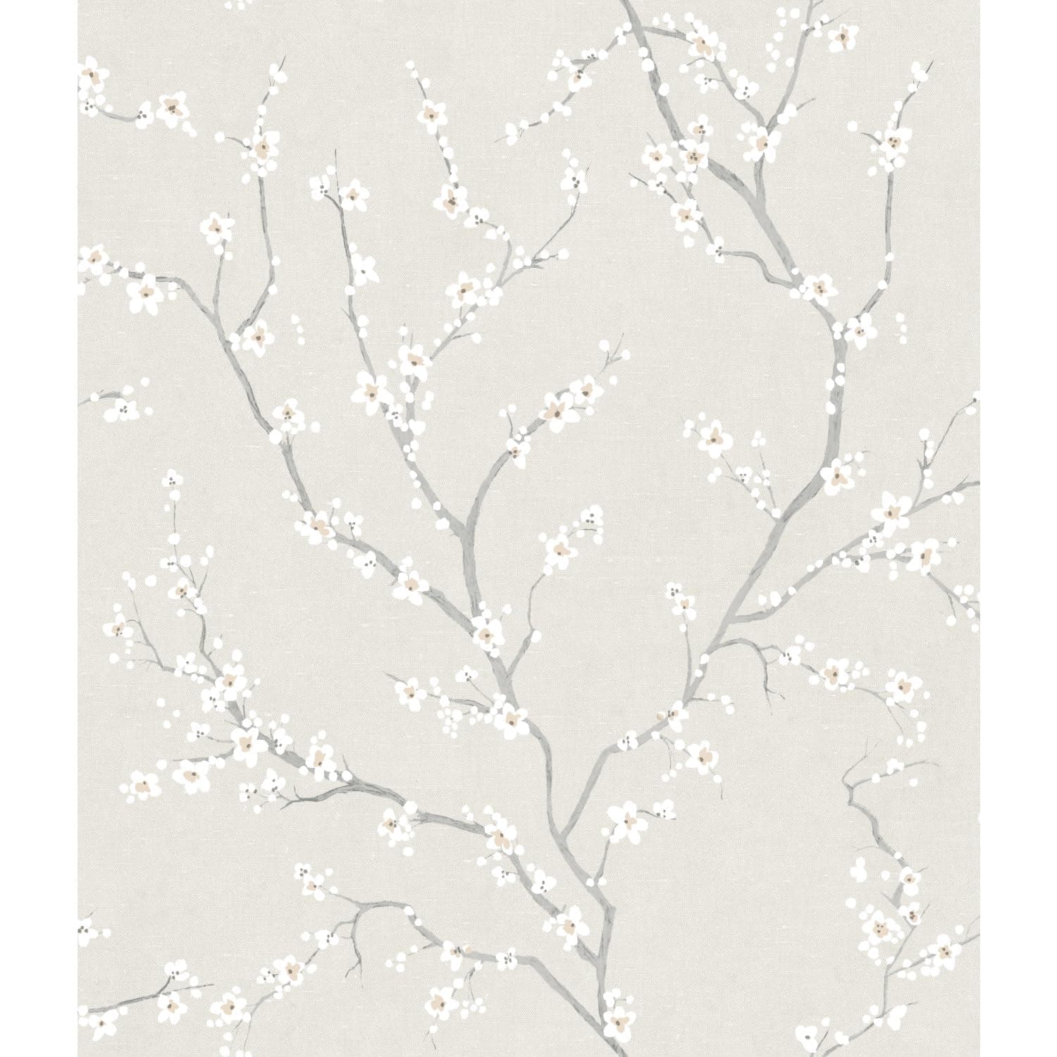 RMK11271WP Pearl Cherry Blossom Peel and Stick Wallpaper