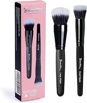 Bueart Design Domed Stipple Makeup Brush with Small Stipple Makeup Brush For lightly applies and blends face powders, liquid blush and creams foundation. M11