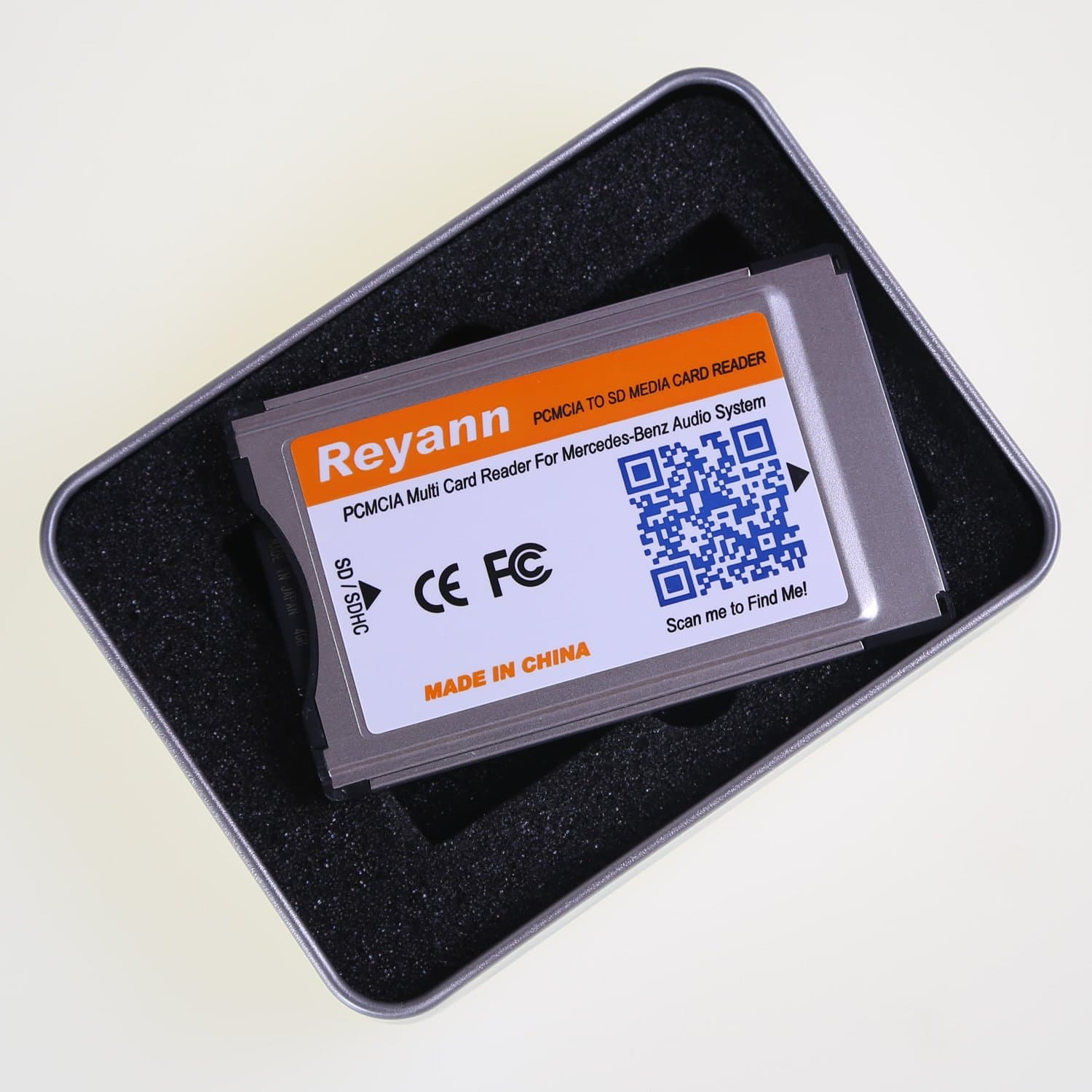 Reyann PCMCIA to SD/SDHC Card Adaptor Converter for Mercedes Benz PCMCIA Command System UP to 32GB