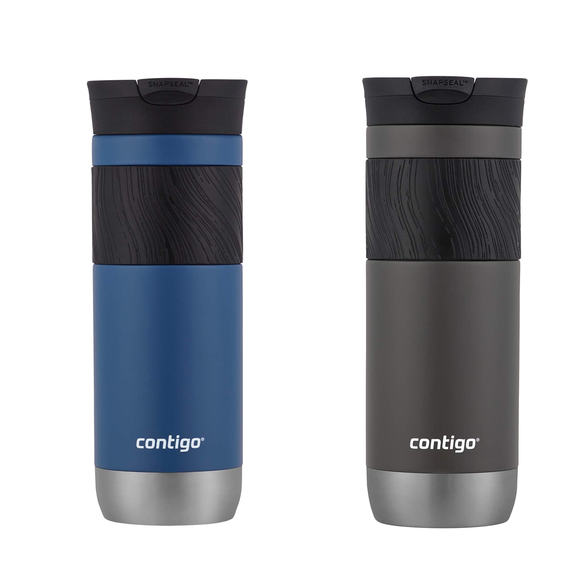 Contigo 2104596 Snapseal Insulated Travel Mug, 20 oz, Sake/Blue corn