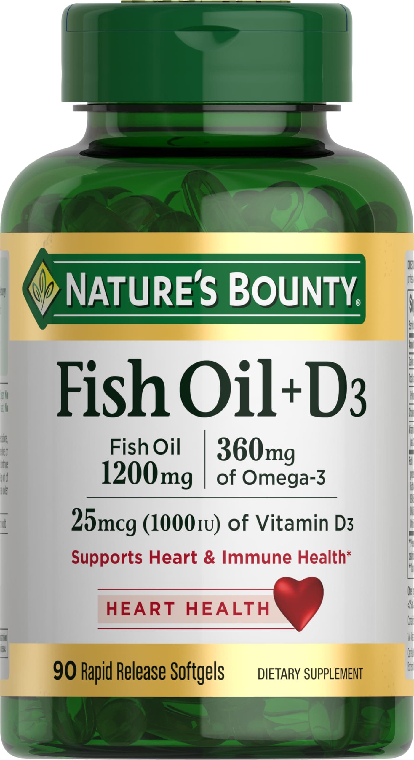 Fish Oil 1200 Mg + D3 1000 I.U