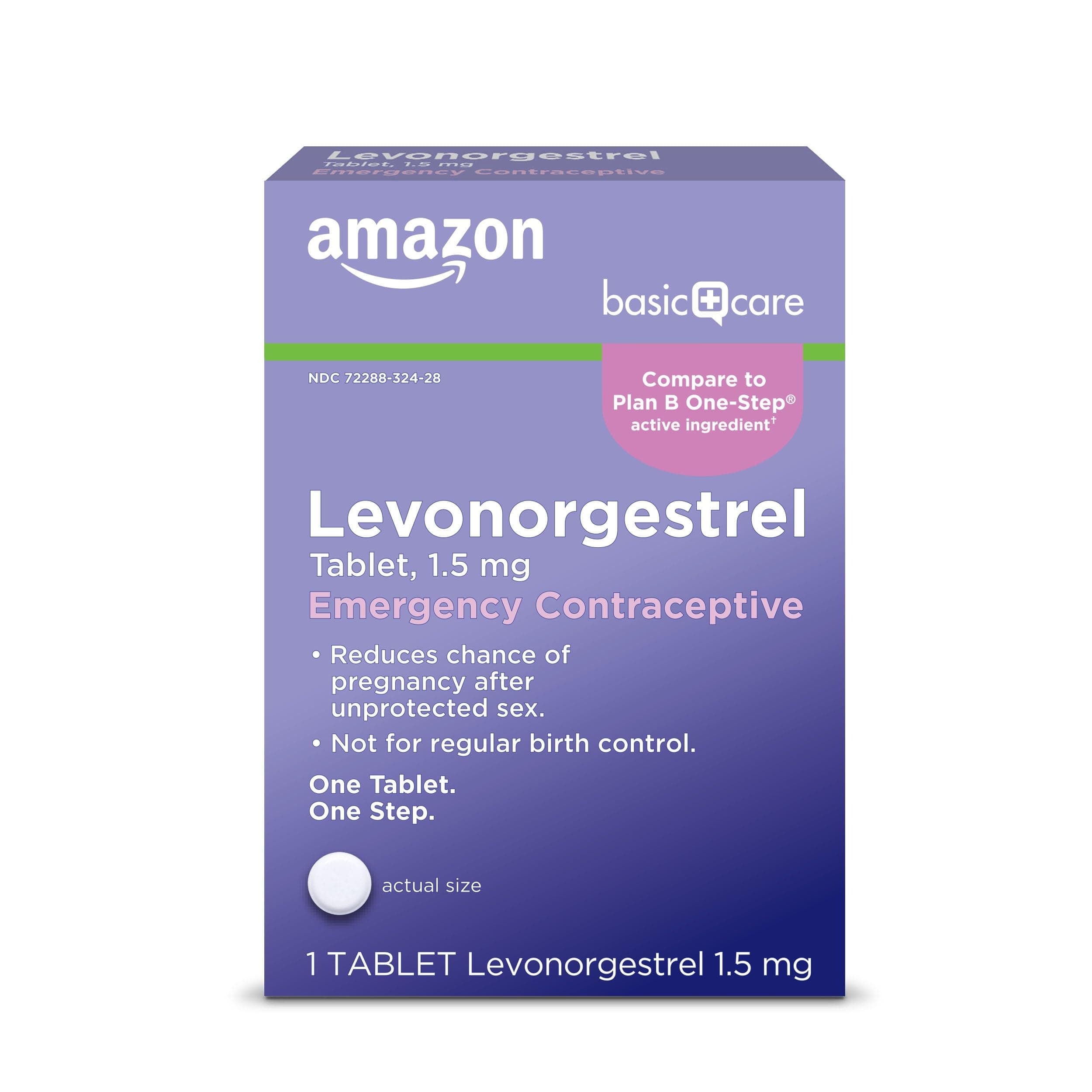 Levonorgestrel 1.5 mg – Emergency Contraceptive Tablet, Morning After Pill, 1 Count (Compare to Plan B One-Step) (Packaging may vary)