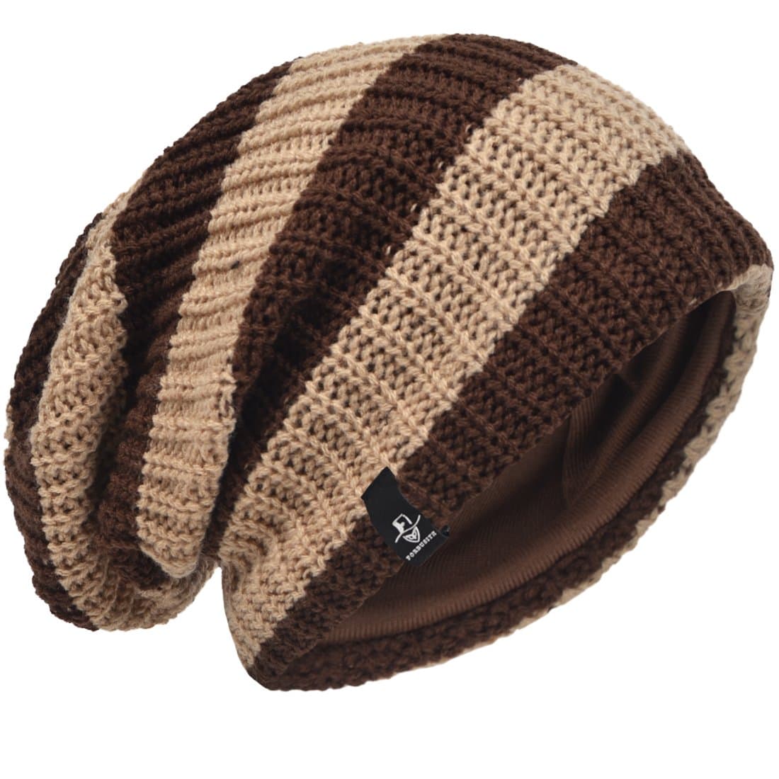 VECRYMen's Slouchy Beanie Knit Crochet Rasta Cap for Summer Winter