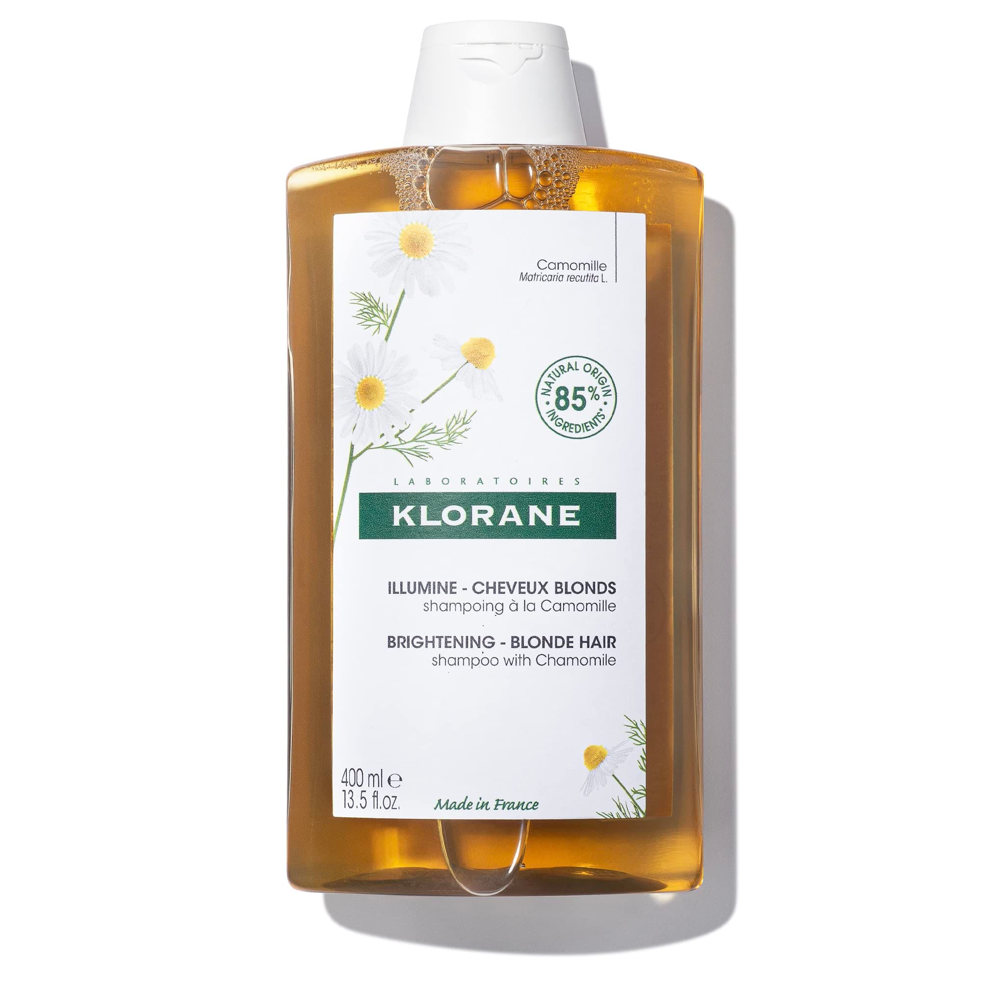 Brightening Shampoo with Chamomile - Enhances Highlights and Brightens Blonde Hair - Softens and Enhances Shine - Ultra-Gentle Formula - Dermatologist-Tested, Vegan - 13.5 fl. oz.