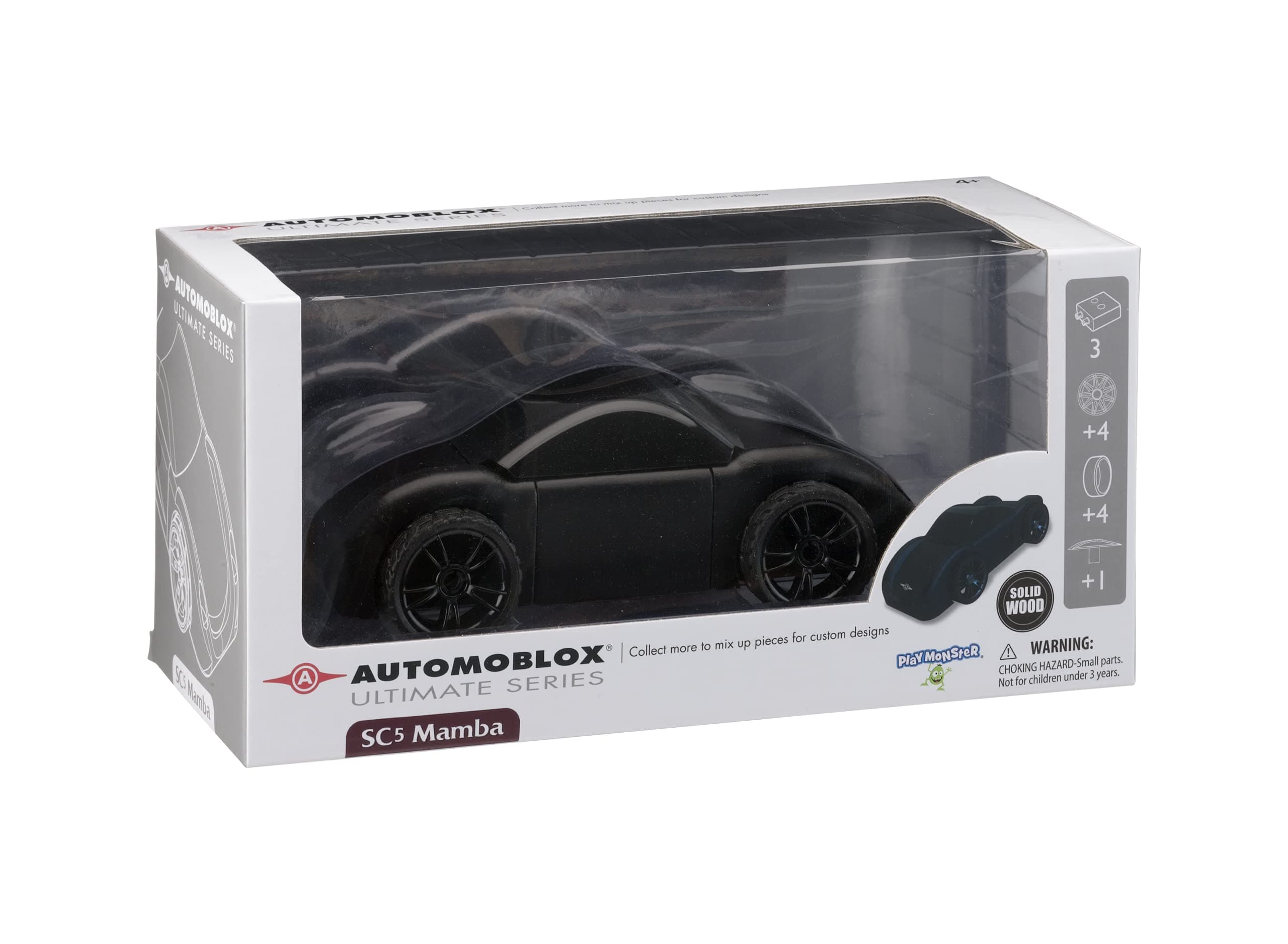 AutomobloxUltimate SC-5 Mamba — Wooden Mix-and-Match Car— Build and Rebuild — Ages 4+