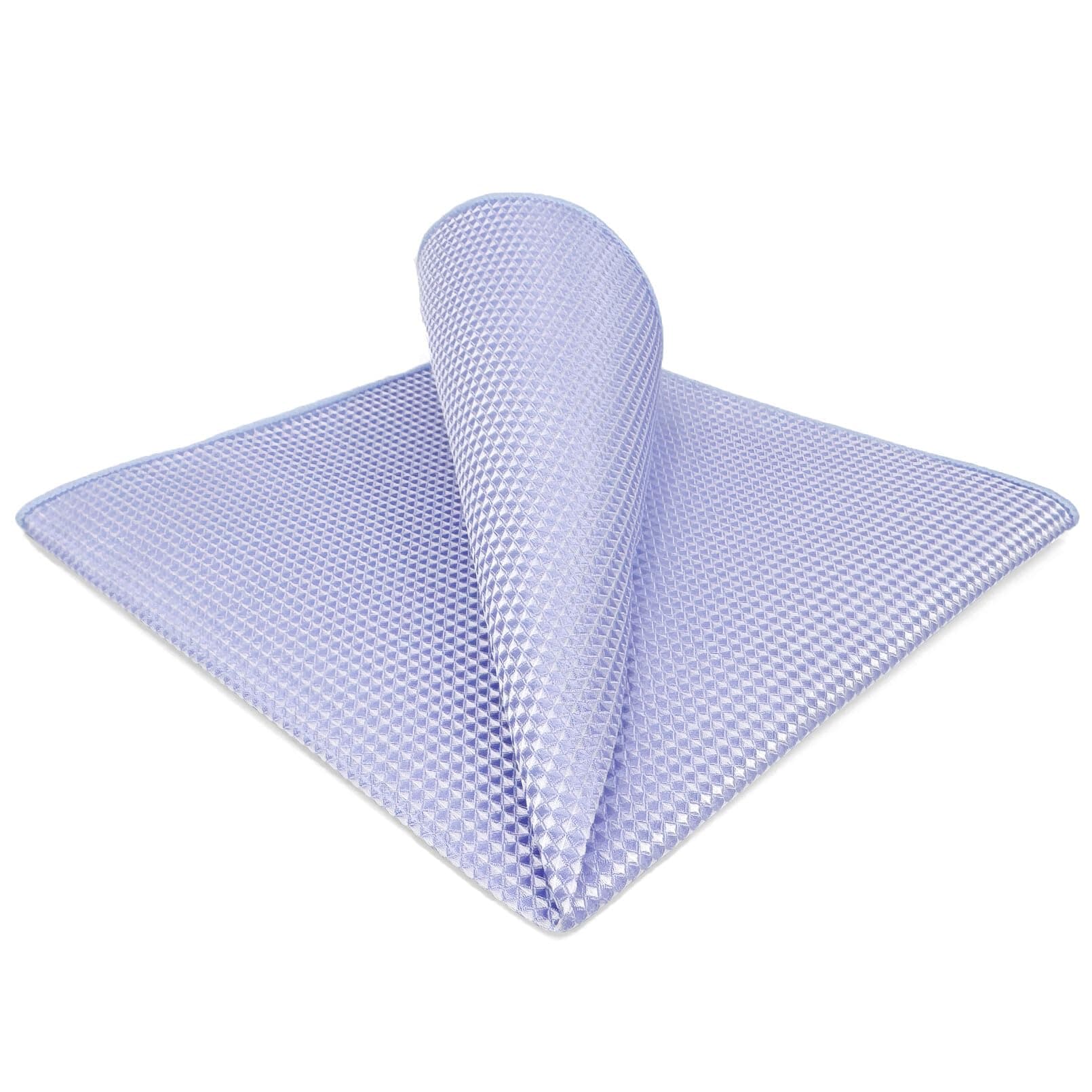 Mens Pocket Square Solid Color Plain Blue Red Grey Large for Suit