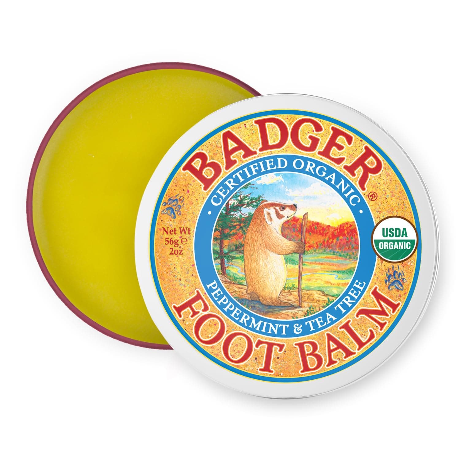 Badger Foot Balm Peppermint & Tea Tree 56 g