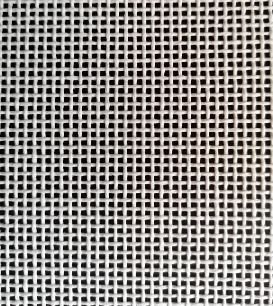 Orange Line Blank MonoDeluxe 13-Mesh White Needlepoint Canvas 20" X 18"