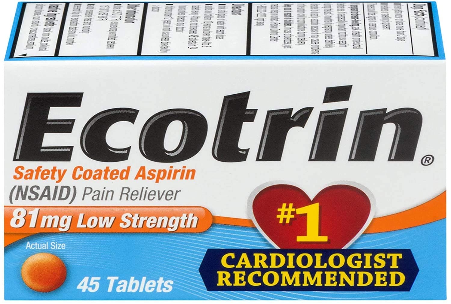 EcotrinAdult Low Dose 81Mg (45 Tablets)