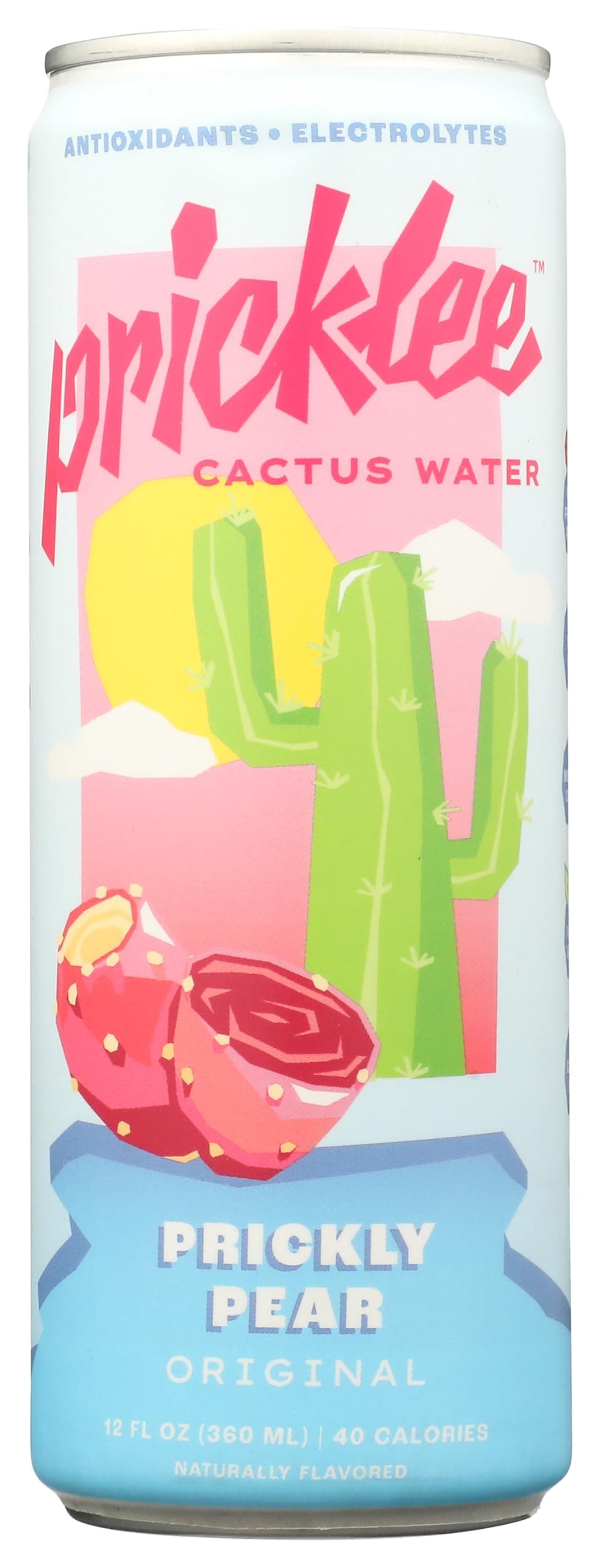 Pricklee Superfruit Water, Prickly Pear (Pack of 12) Non-Carbonated Cactus Water - ONLY 35 Cals + NO Stevia/Caffeine - Natural Hydration with Electrolytes + Antioxidants – Vegan, Gluten-Free – Liver Detox, Muscle Recovery (1 Can is 12 oz )Pricklee Prickly Pear Cactus Water - (1 Pack of 12 CAN) - Packed With Antioxidants, Electrolytes, Vitamin C - Natural Sports Drink for Immunity, & Recovery - Non-Sparkling, Low-Sugar, Low-Calorie, No Caffeine