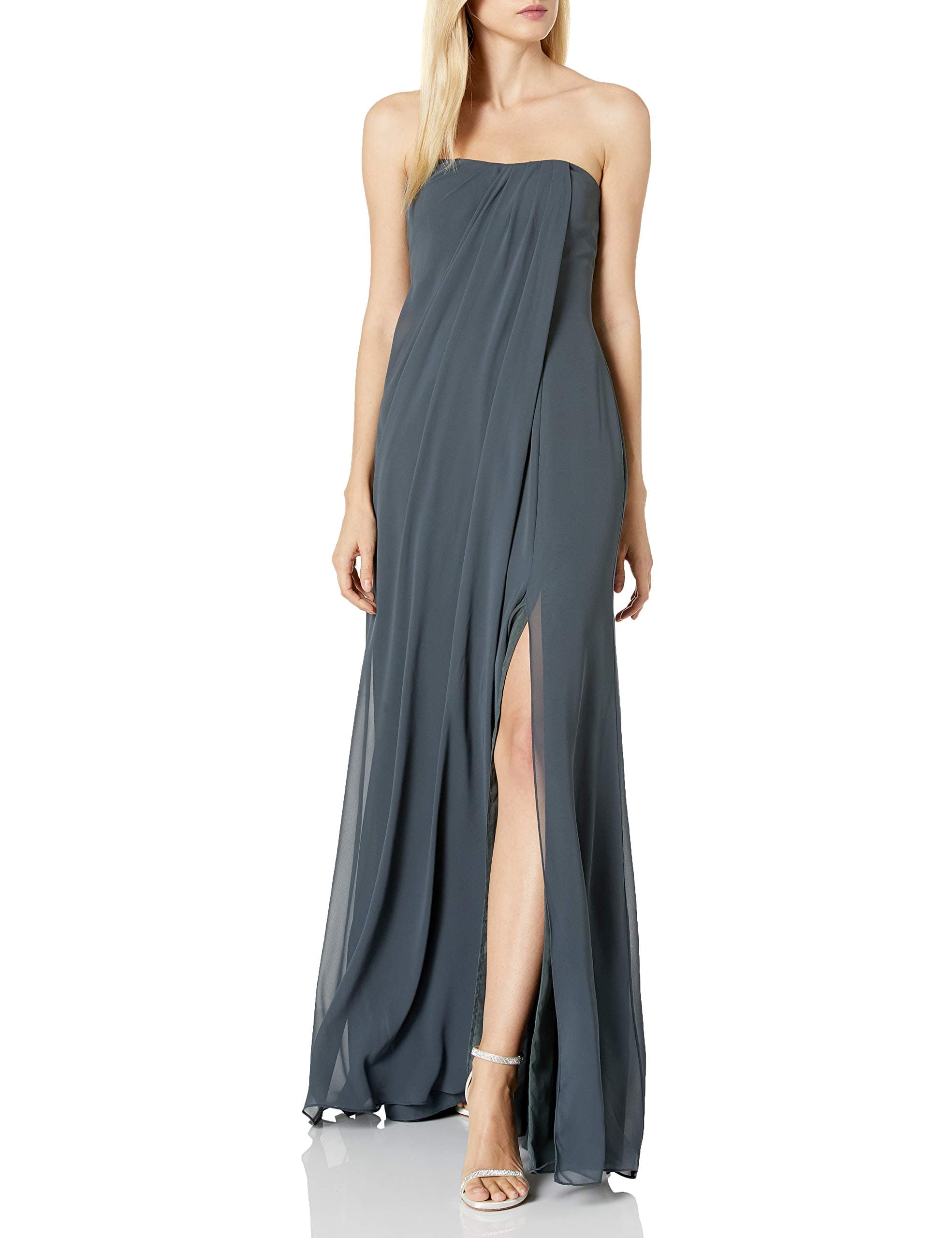 Jenny Yoo Women's Racquel Strapless Chiffon Gown