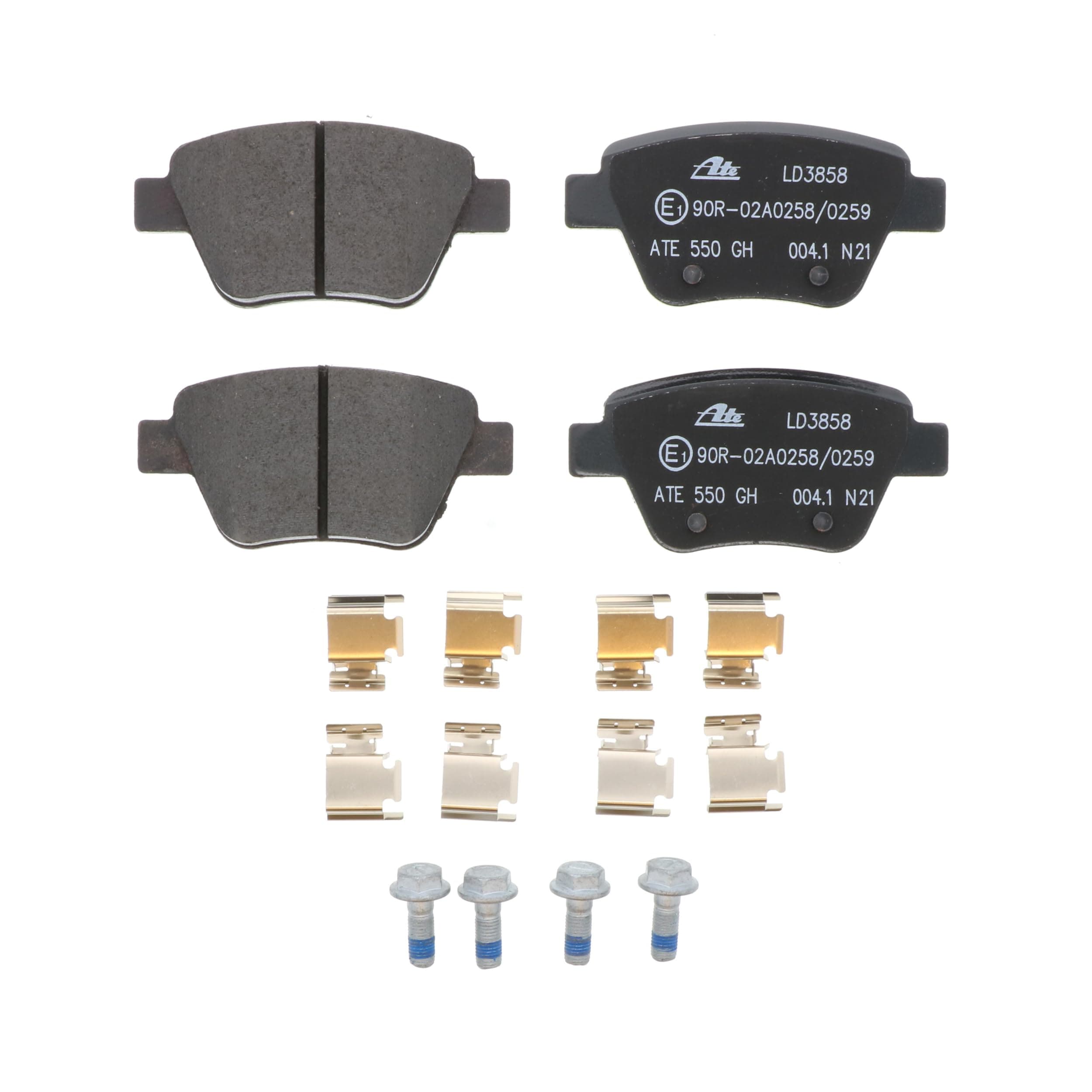 ATECeramic Front Disc Brake Pad Set LD3858 for Audi, Volkswagen