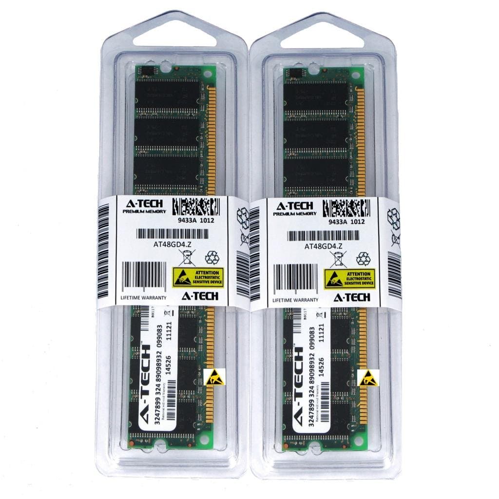 2GB KIT (2 x 1GB) for FIC Motherboard K7M-400 K7M-400A K7M-400L K7M-NF18G K7-NF2 400 PRO K8M-800M K8M-800T K8MC51G K8M-NF3 250. DIMM DDR Non-ECC PC2700 333MHz RAM Memory. Genuine A-Tech Brand.