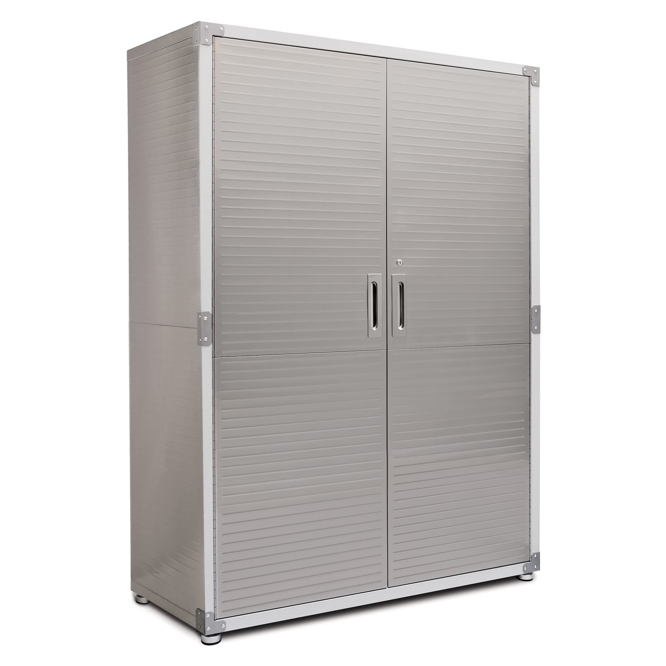 Seville Classics Mega 48" x 24" x 72" Tall Cabinet, Grey, Granite