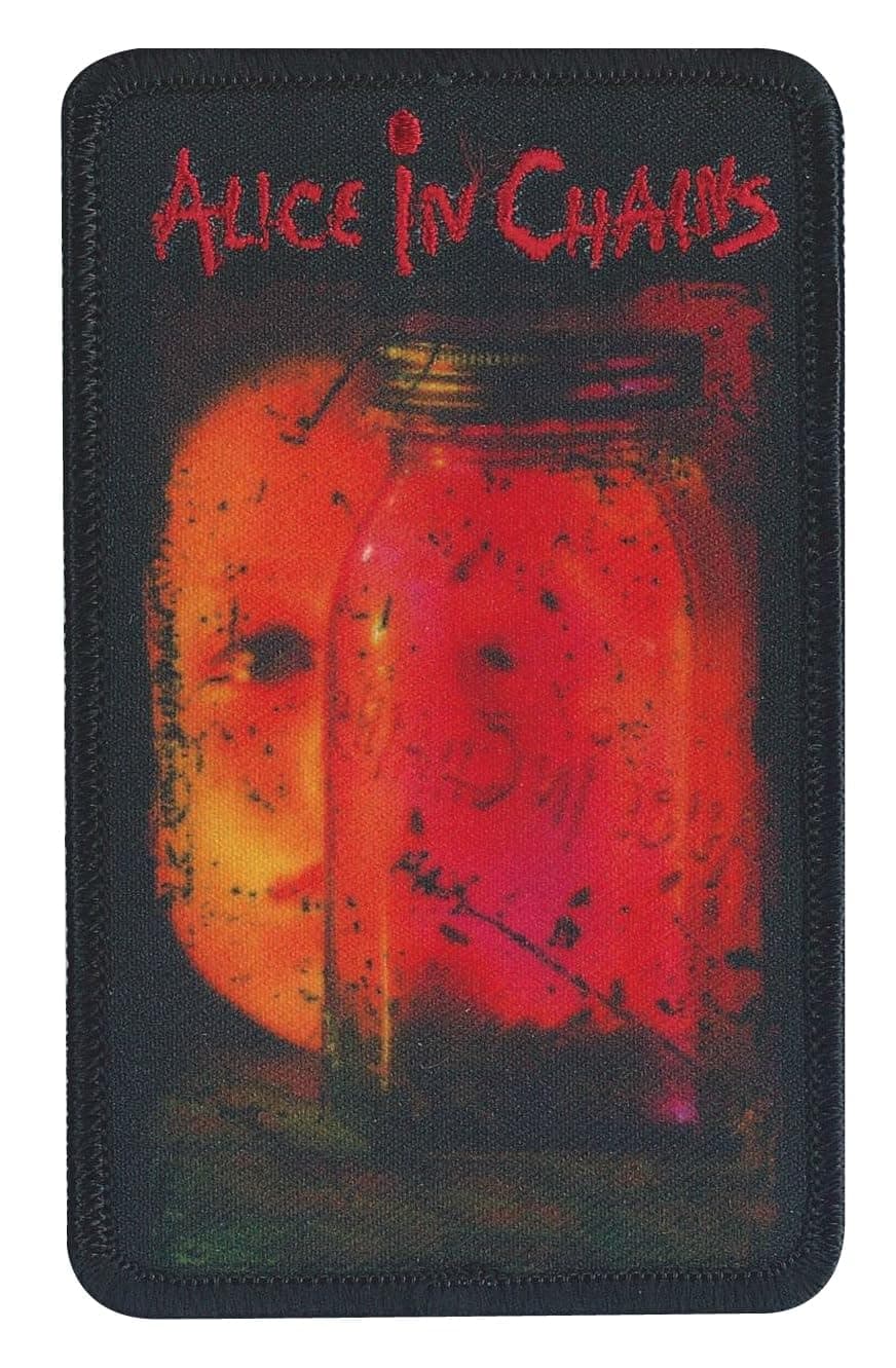 C&D Visionary Alice in Chains Jar of Flies Patch, Red, Black