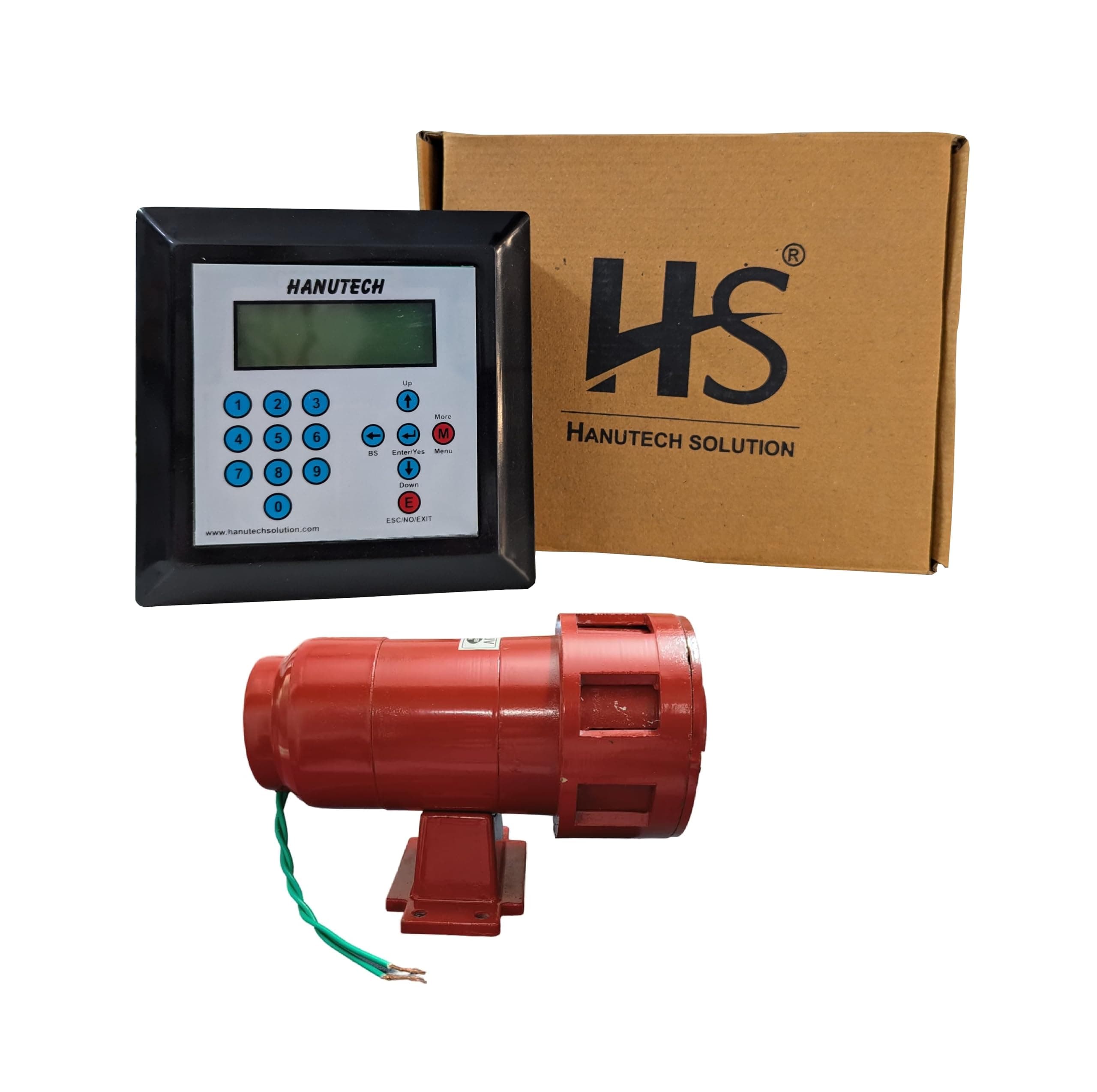 Hanutech Multipurpose Automatic School Bell Timer with 220V AC Industrial Siren 1KM Loud Hooter Sound for Factories & Industries