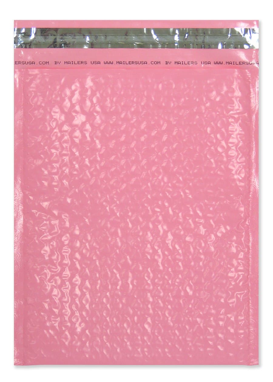 Light Pink Bubble Mailer, 4" X 7.25" 100 per case