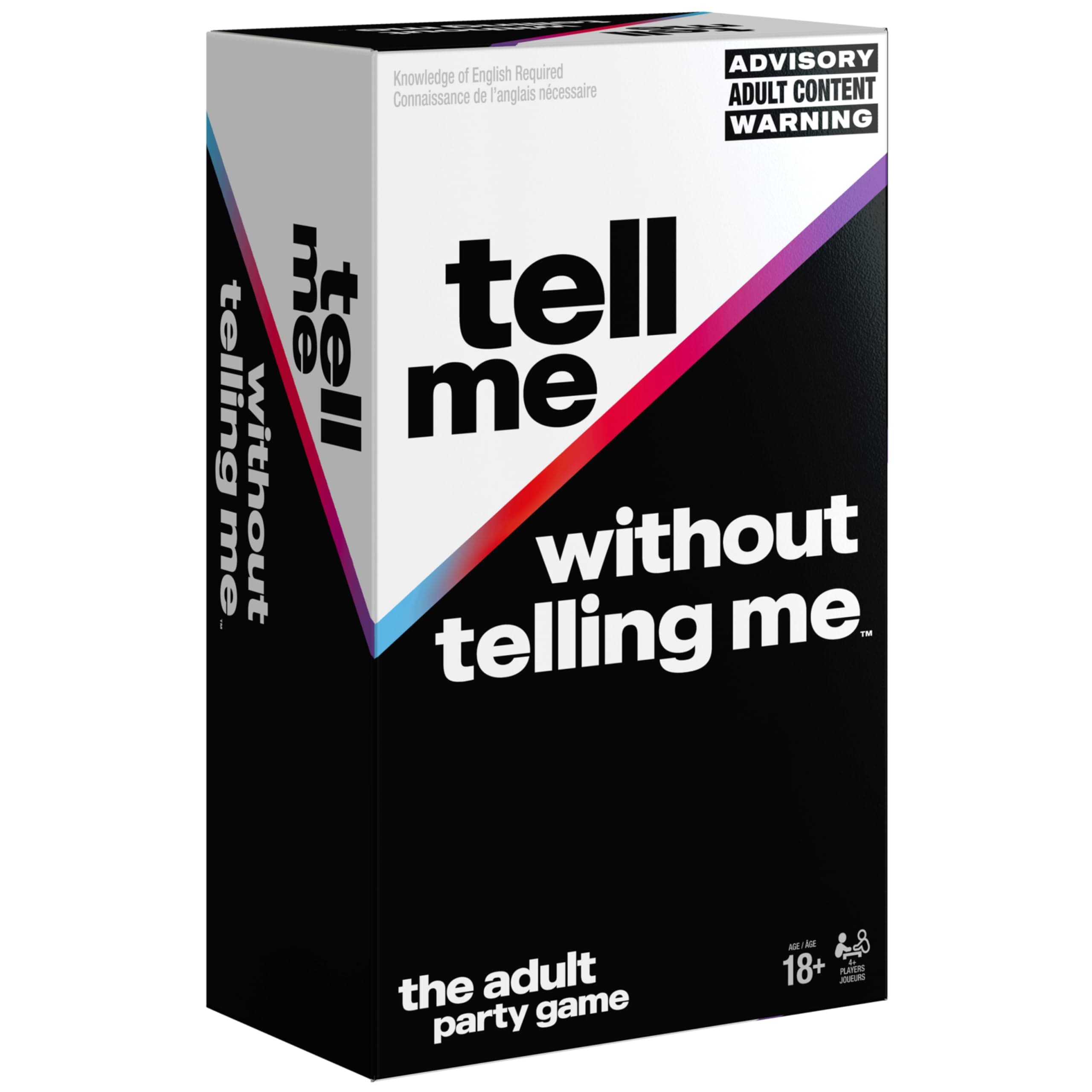 Spin Master Games, Tell Me Without Telling Me, The Viral Hit Adult Card Game, Bachelorette Party Activity, Meme Party Game, 2-10 Players, for Ages 18 & Up