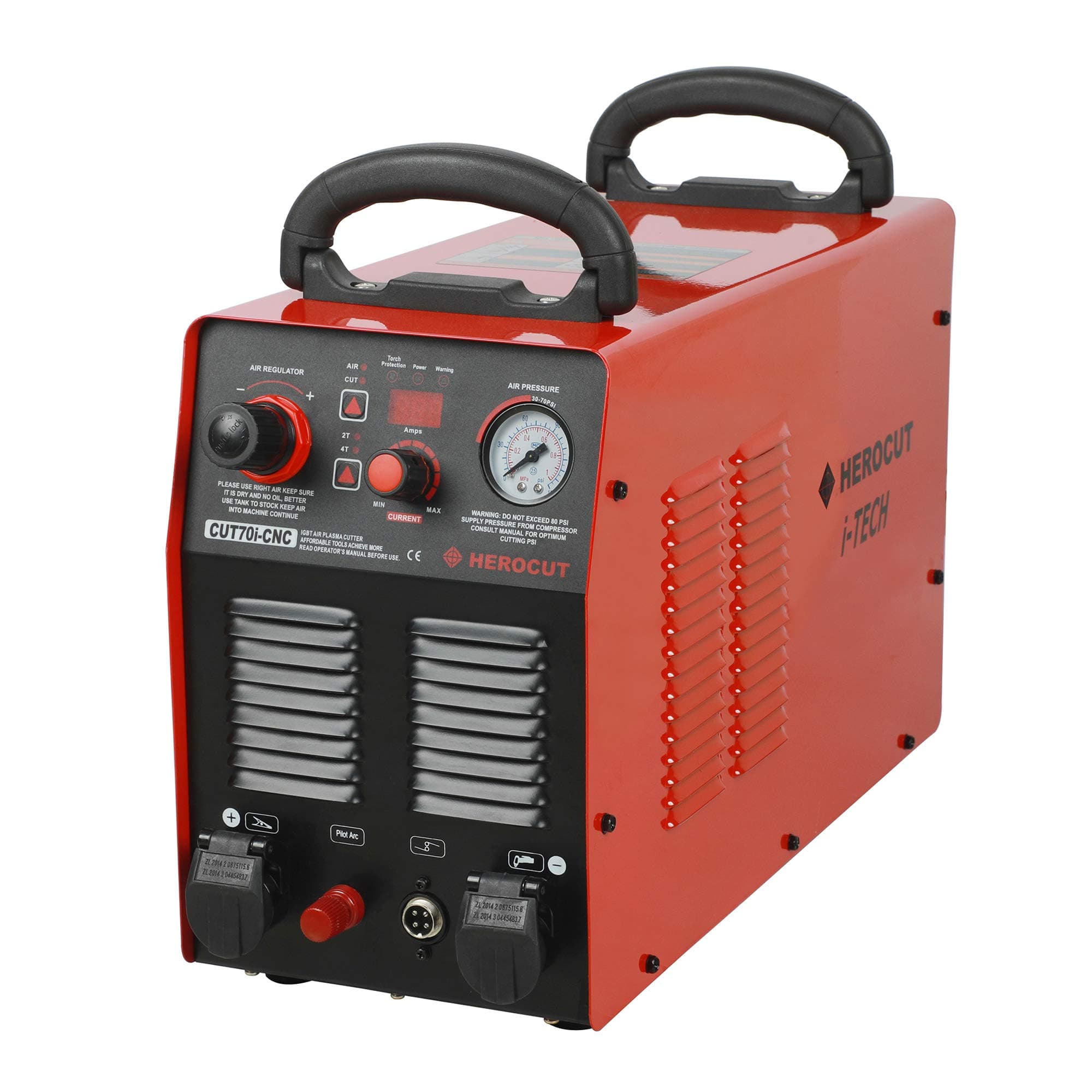 CUT70i CNC 230v Plasma Cutter Blow Back Non-HF Pilot Arc Starting Inverter Plasma Cutter 70Amps 25mm Clean Cut, CNC Plasma Power