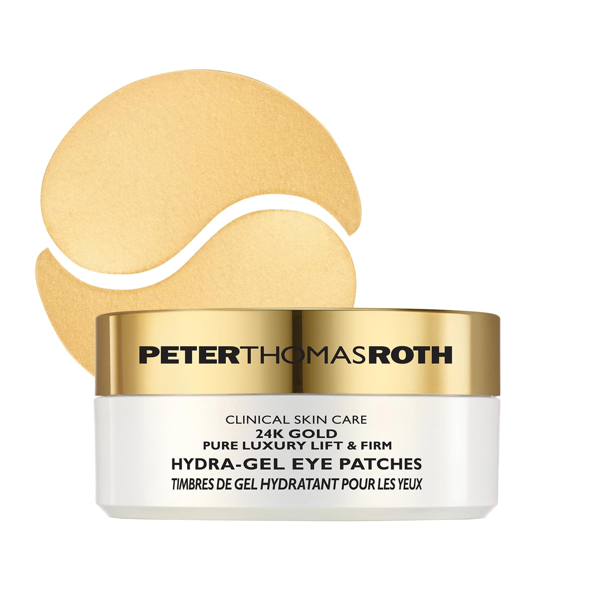 24K Gold Pure Luxury Lift & Firm Hydra-Gel Eye Patches | Anti-Aging Under-Eye Patches, Help Lift and Firm the Look of the Eye Area