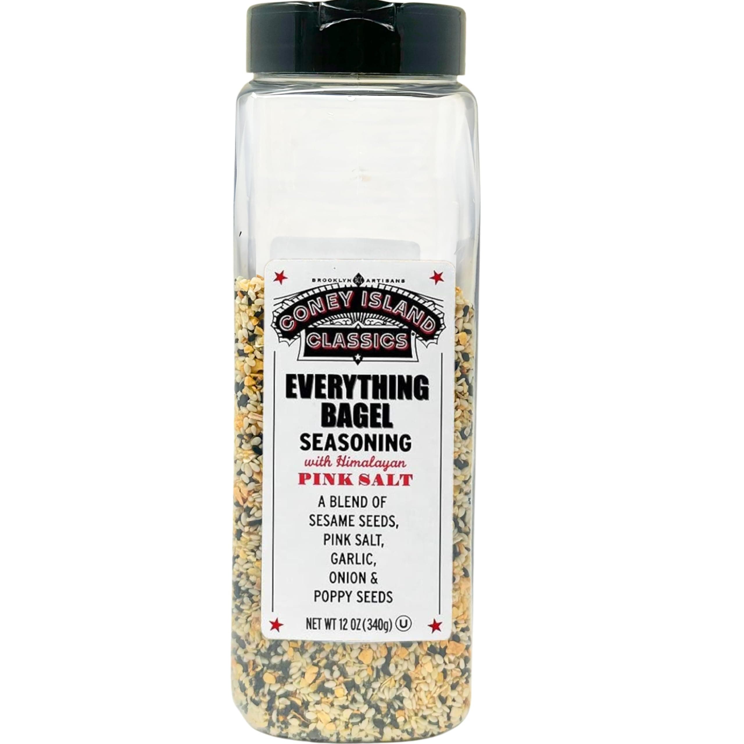 Everything Bagel Seasoning Premium Spice Blend With PINK Himalayan Salt Sesame Seeds Onion Garlic And Poppy Seed Bulk Shaker Gluten Free Keto And Paleo 12 Oz