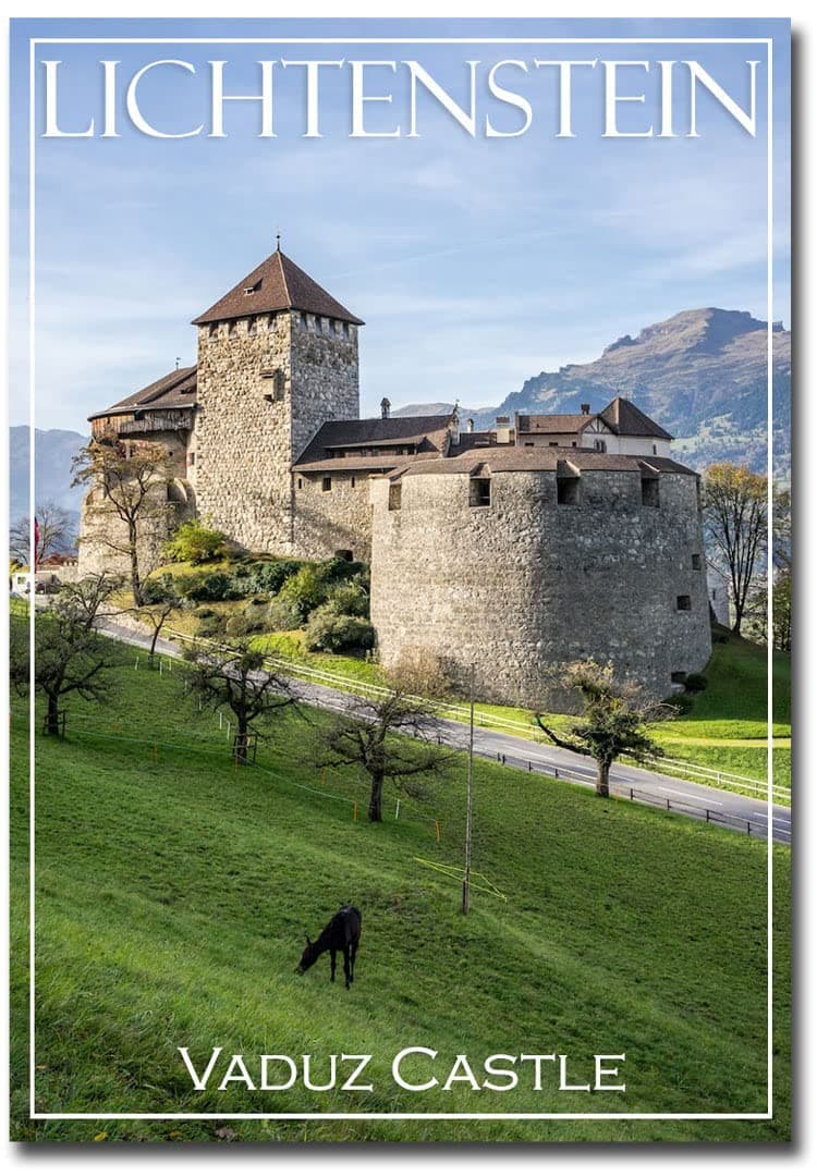 Vaduz Castle, Lichtenstein Travel Refrigerator Magnet Size 2.5" x 3.5"