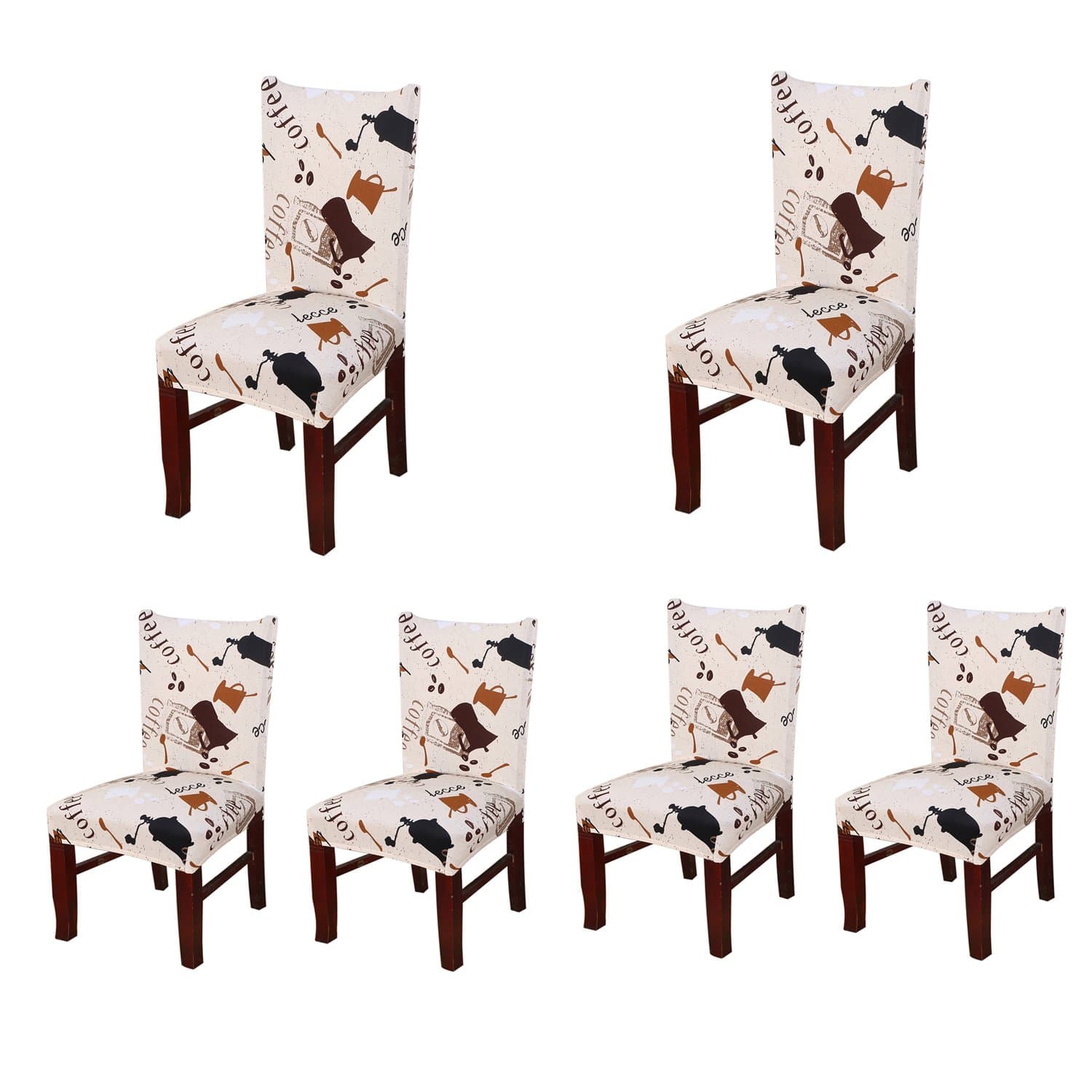 Jiuhong Stretch Removable Washable Short Dining Chair Protector Cover Slipcover