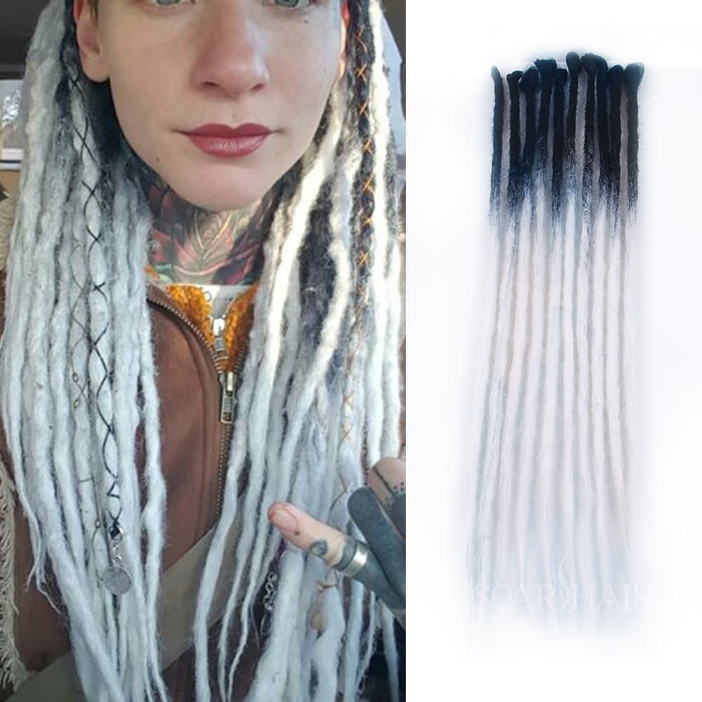 22 Inch, 2-25# : Dsoar Synthetic Dreads 20 Inch 10 Strands Handmade Dreadlocks Extensions Ombre Dreadlocks Hair Faux Locs Twist Braiding Hair Crochet Reggae Dreads (22 Inch, 2-25#