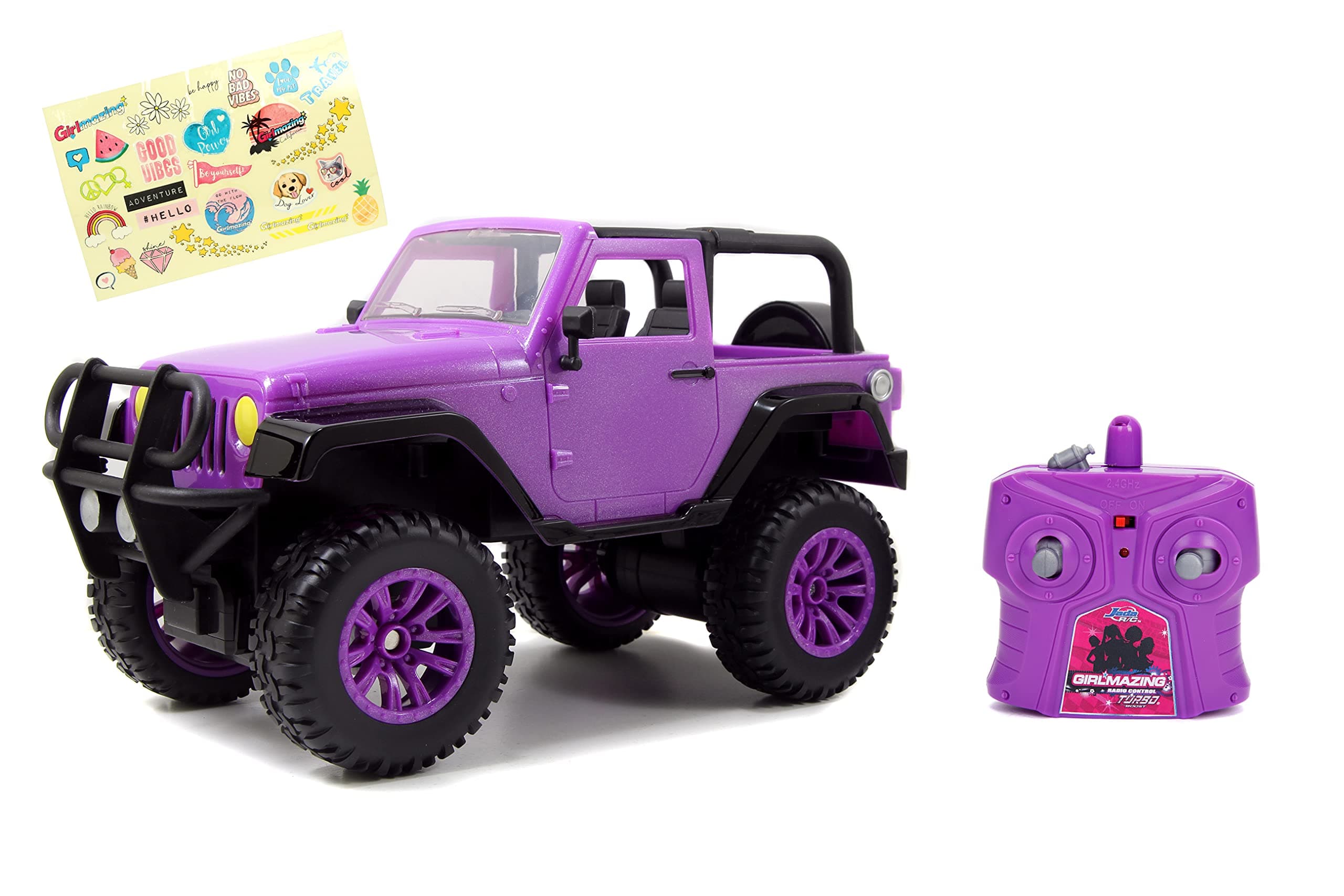 Jada Toys GIRLMAZING Big Foot Jeep R/C Vehicle (1:16 Scale), Purple