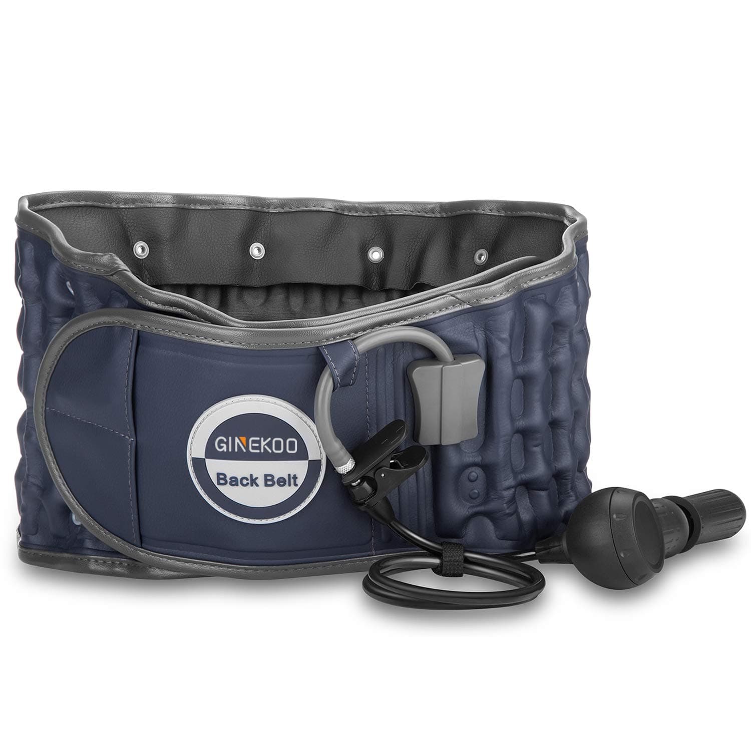 Decompression Back Belt - Spinal Air Traction For Lumbar Support And Lower Pain, & Belt, Navy Blue(29-49 Inch Waists)