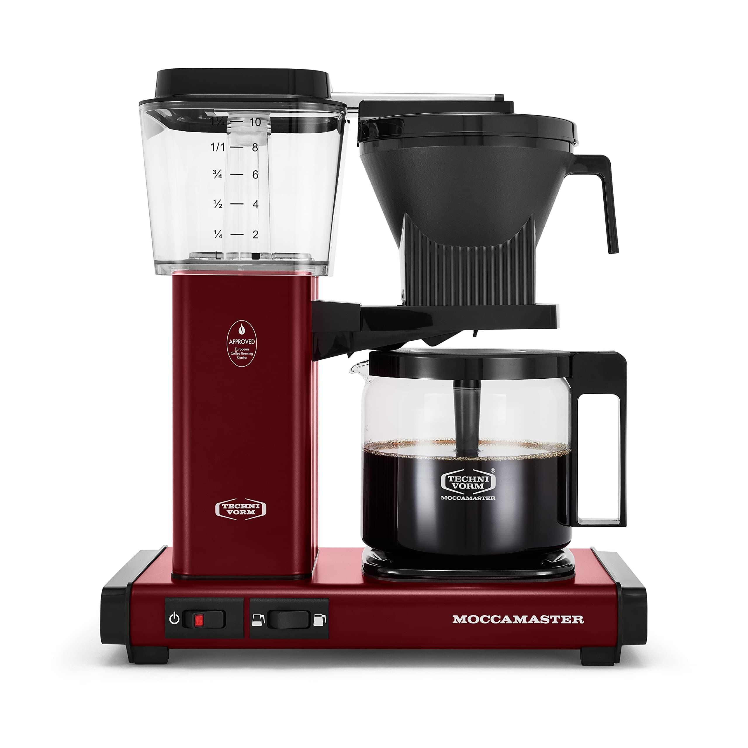 Technivorm Moccamaster 53929 KBGV 10-Cup Coffee Maker Merlot Red, 40 Ounce, 1.25l