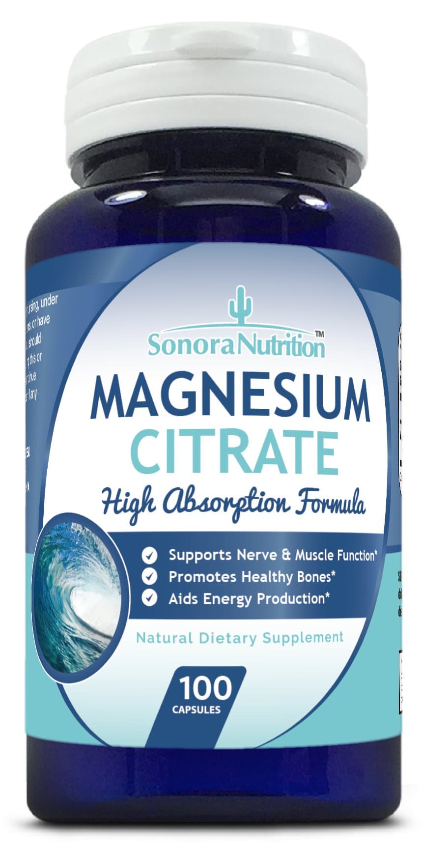 Sonora NutritionMagnesium Citrate High Absorption Formula 133 mg Per Serving, 100 Capsules