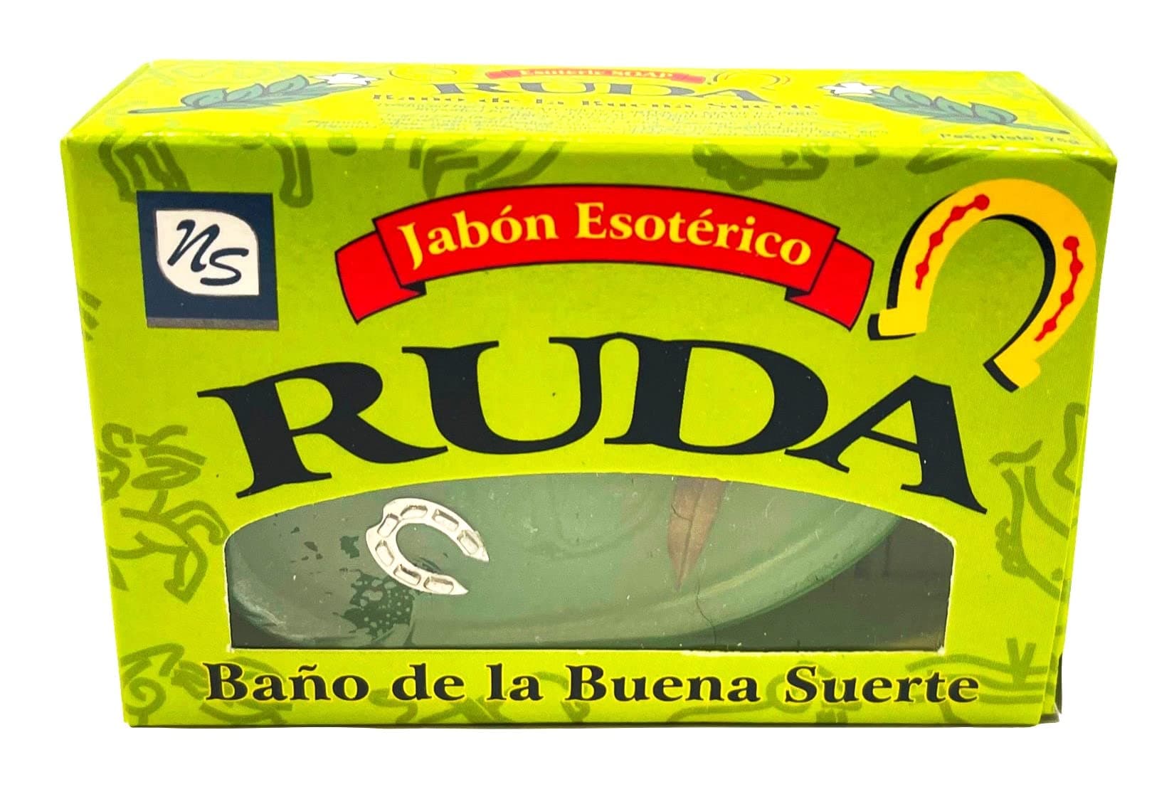 Nuestra NS Salud - Rue Herb Soap Bar - Gentle Moisturizing Action for Hand, Face, and Body - 277 Grams - 100% Natural and Organic Soap for Healthy Skin