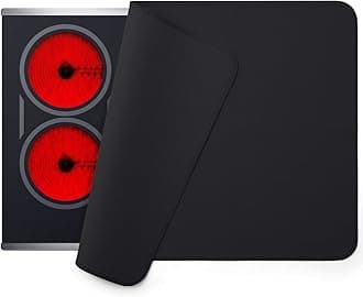 FLASLD Fireproof and Waterproof Stove Top Covers, 21×32 inch Electric Stove Cover Mat, Glass Top Stove Cover - Ceramic Glass Cooktop Protector - Flat Top Oven Cover, Black Without Logo