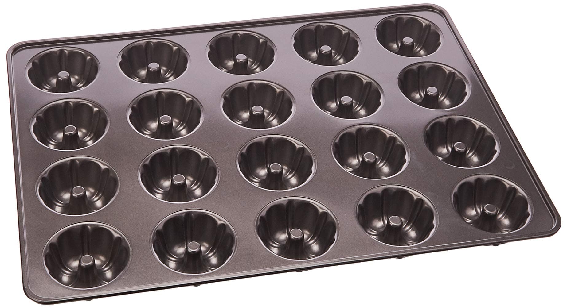 Perfect Results Premium Non-Stick Mega Mini Fluted Tube Pan, 20-Cavity