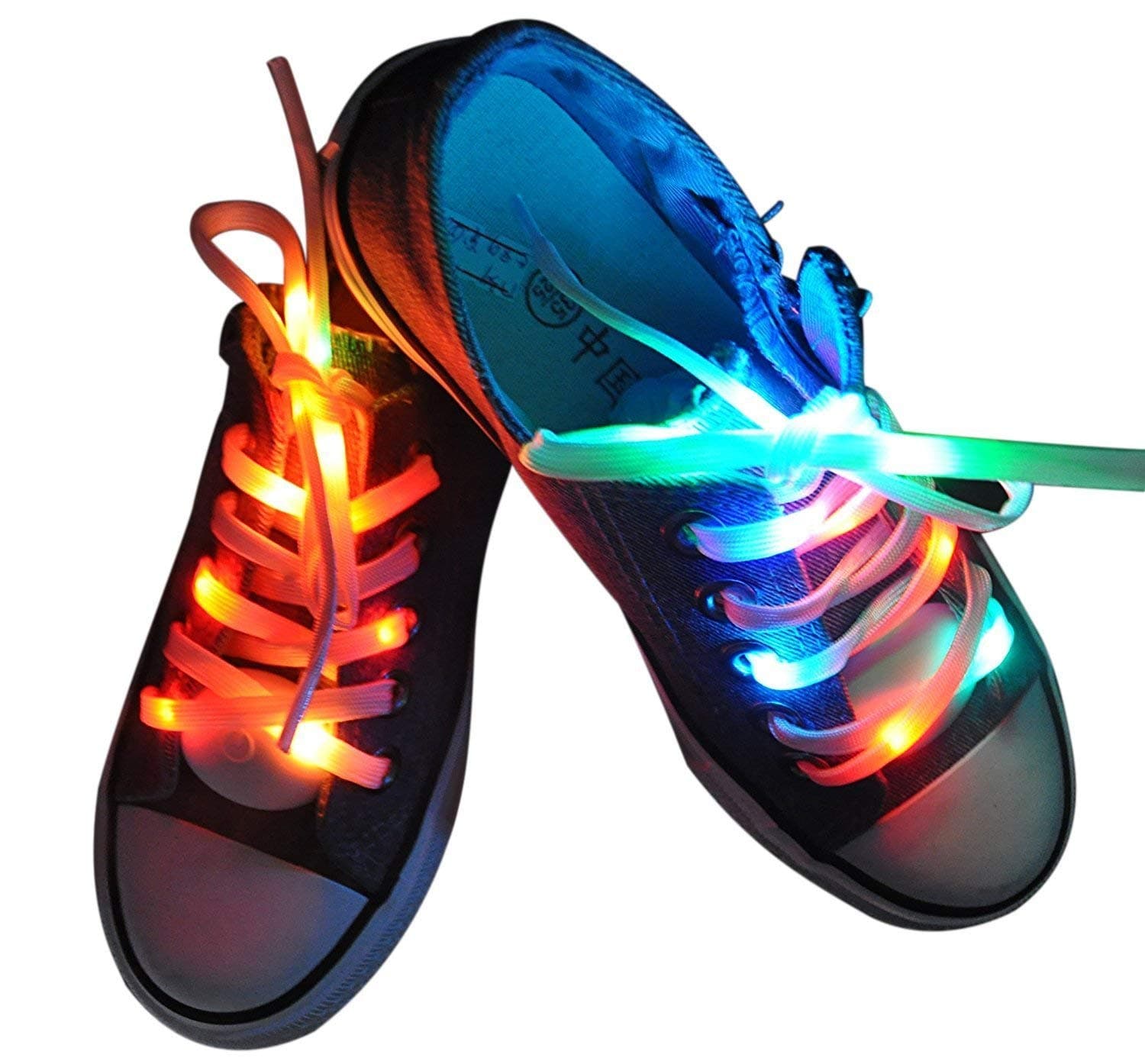 LED Light Waterproof Shoelaces Battery Lighting the Night for Party Hip-hop Dancing Running Cosplay Decoration
