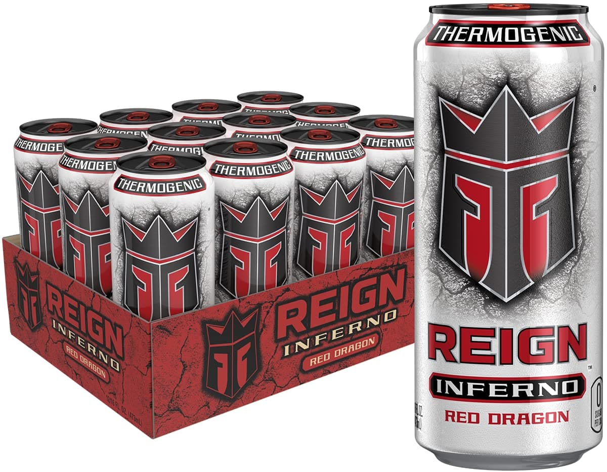 Inferno Red Dragon, Thermogenic Fuel, Fitness and Performance Drink, 16 Fl Oz (Pack of 12)