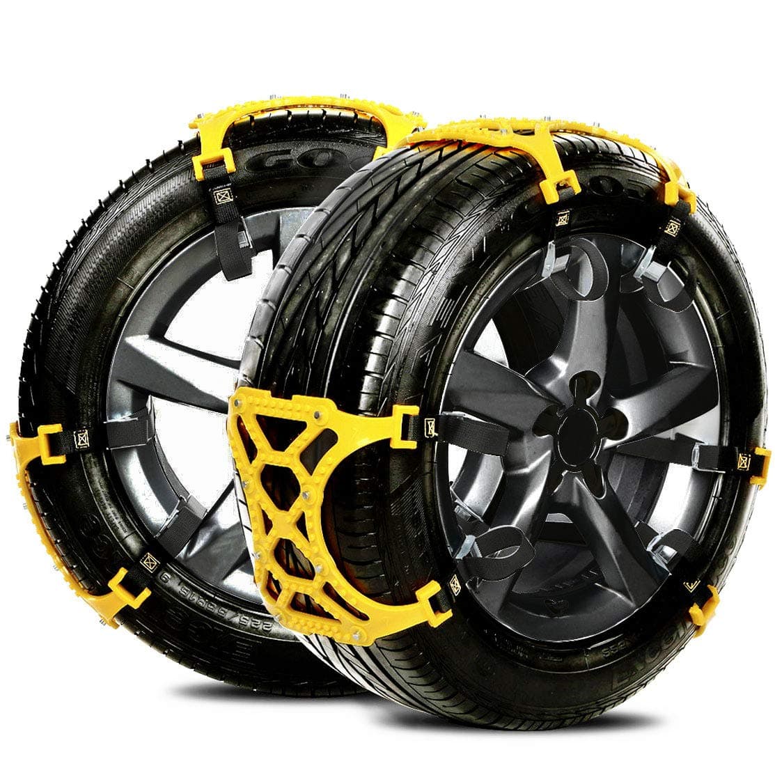 Anti-Slip Chains for Car, SUV Chain Tire Emergency Thickening Anti-Snow Chain, Fits for Most Car/SUV/Truck - Set of 6