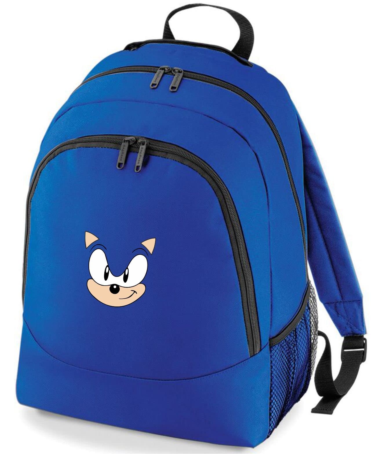NEW retro gamers Sonic the Hedehog face only rucksack backpack
