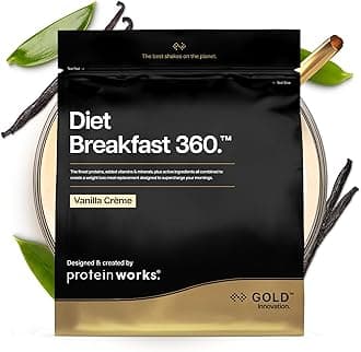 Protein Works - Ultimate Diet Breakfast Shake | Low Calorie Breakfast Shake | Low Sugar High Protein Breakfast | 18 Servings | Vanilla Creme | 1kg