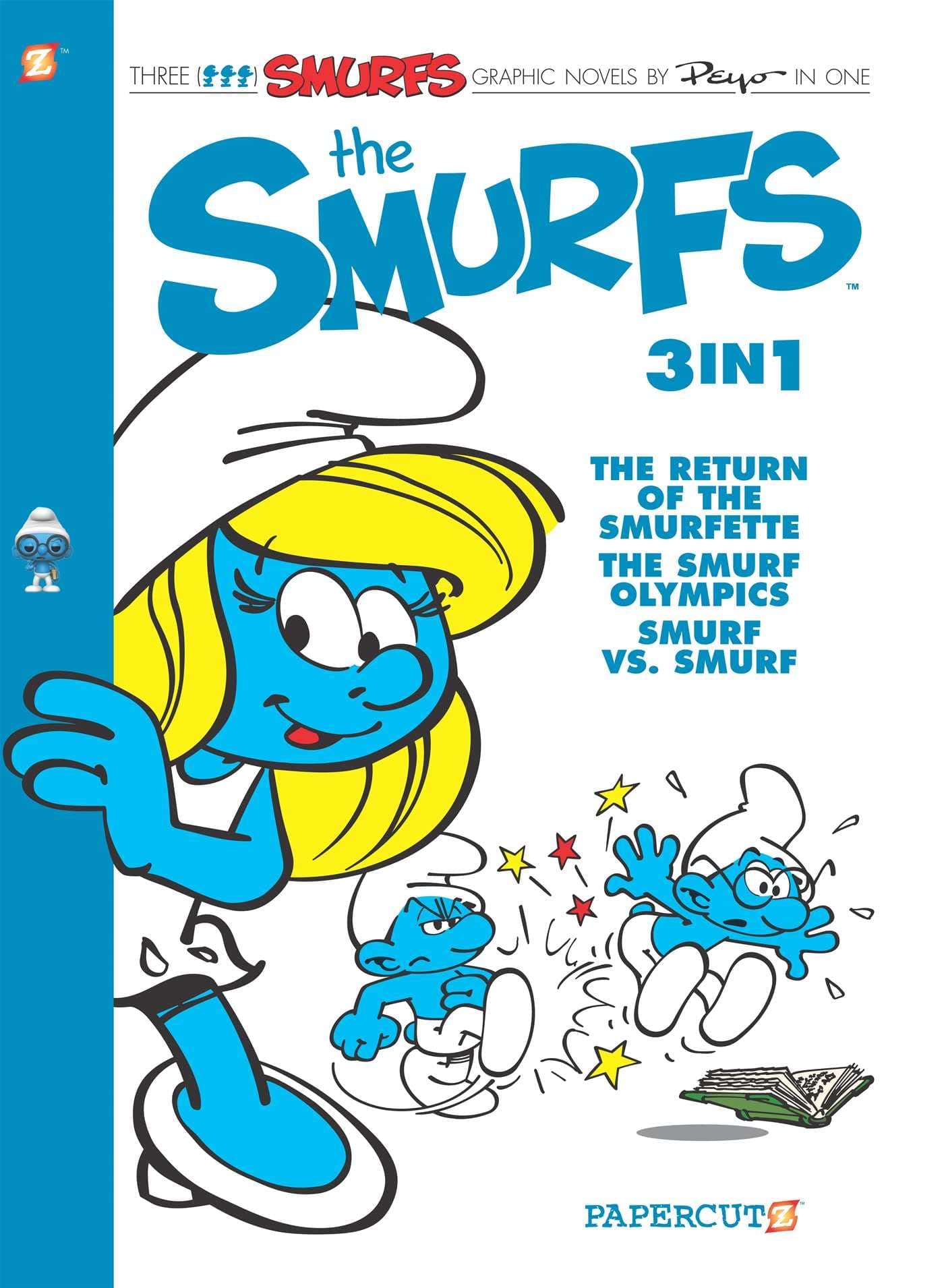The Smurfs 3-in-1 #4: The Return of Smurfette, The Smurf Olympics, and Smurf vs Smurf (4) (The Smurfs Graphic Novels)