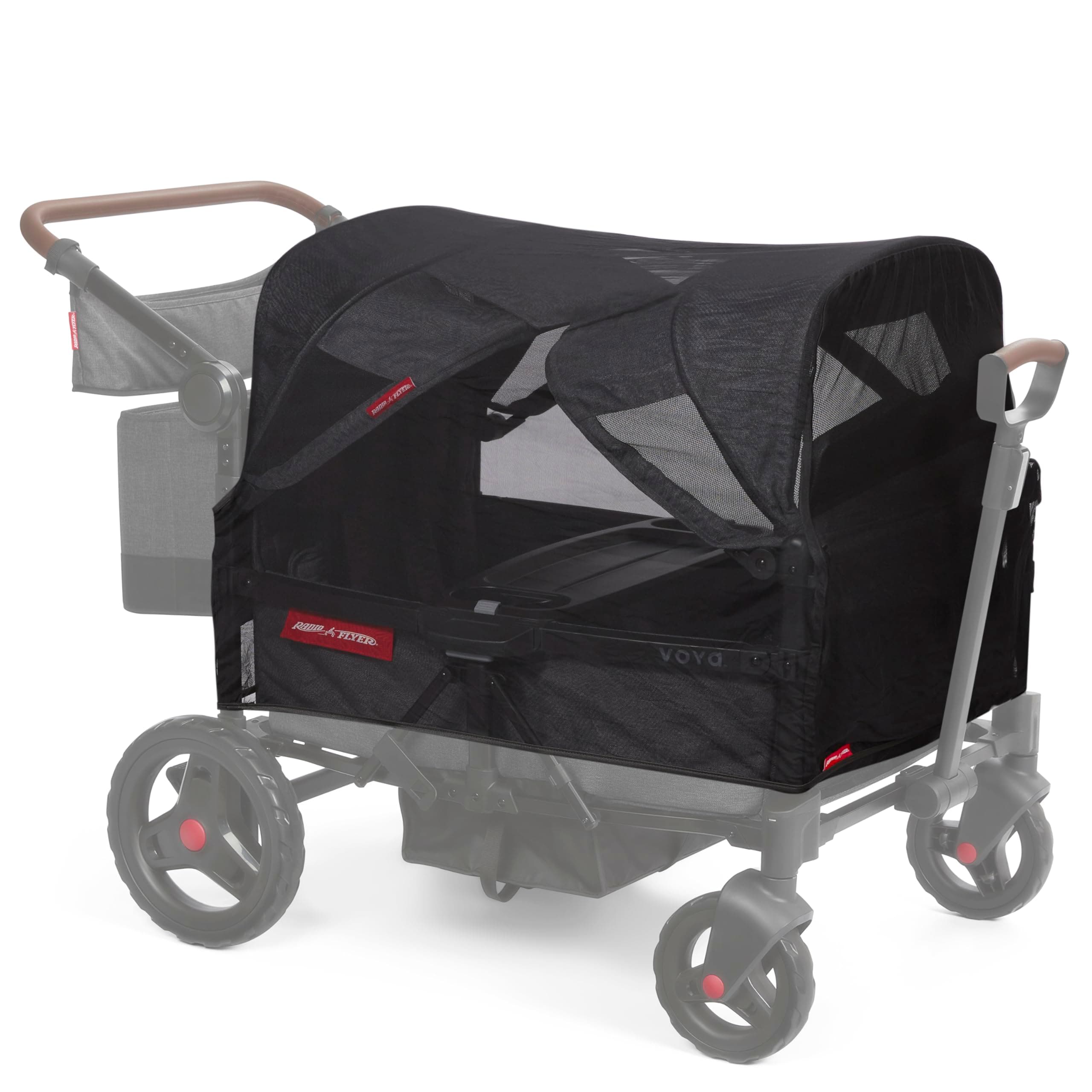 Mosquito Net for Baby Stroller Wagon, Baby Travel Gear, Wagon Stroller Summer Essentials, Newborn Essentials, Radio Flyer Mosquito Mesh with Bag