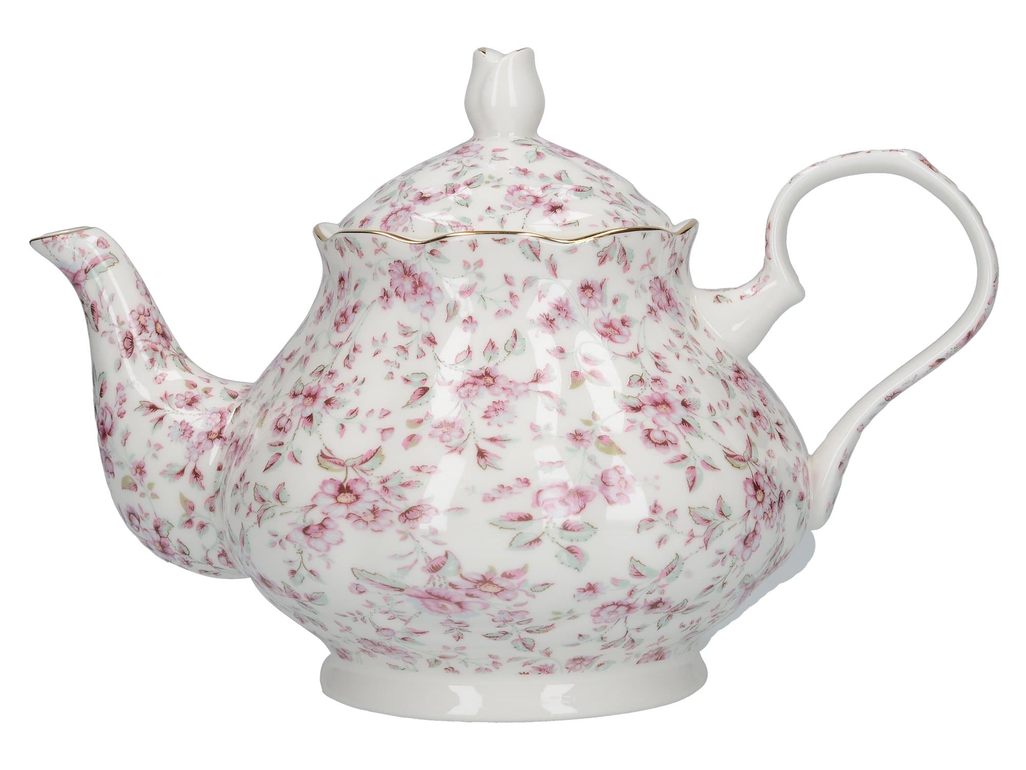 Katie Alice "Ditsy Floral Bone China White Tea Pot by Creative Tops, 1000 ml (35 fl oz)
